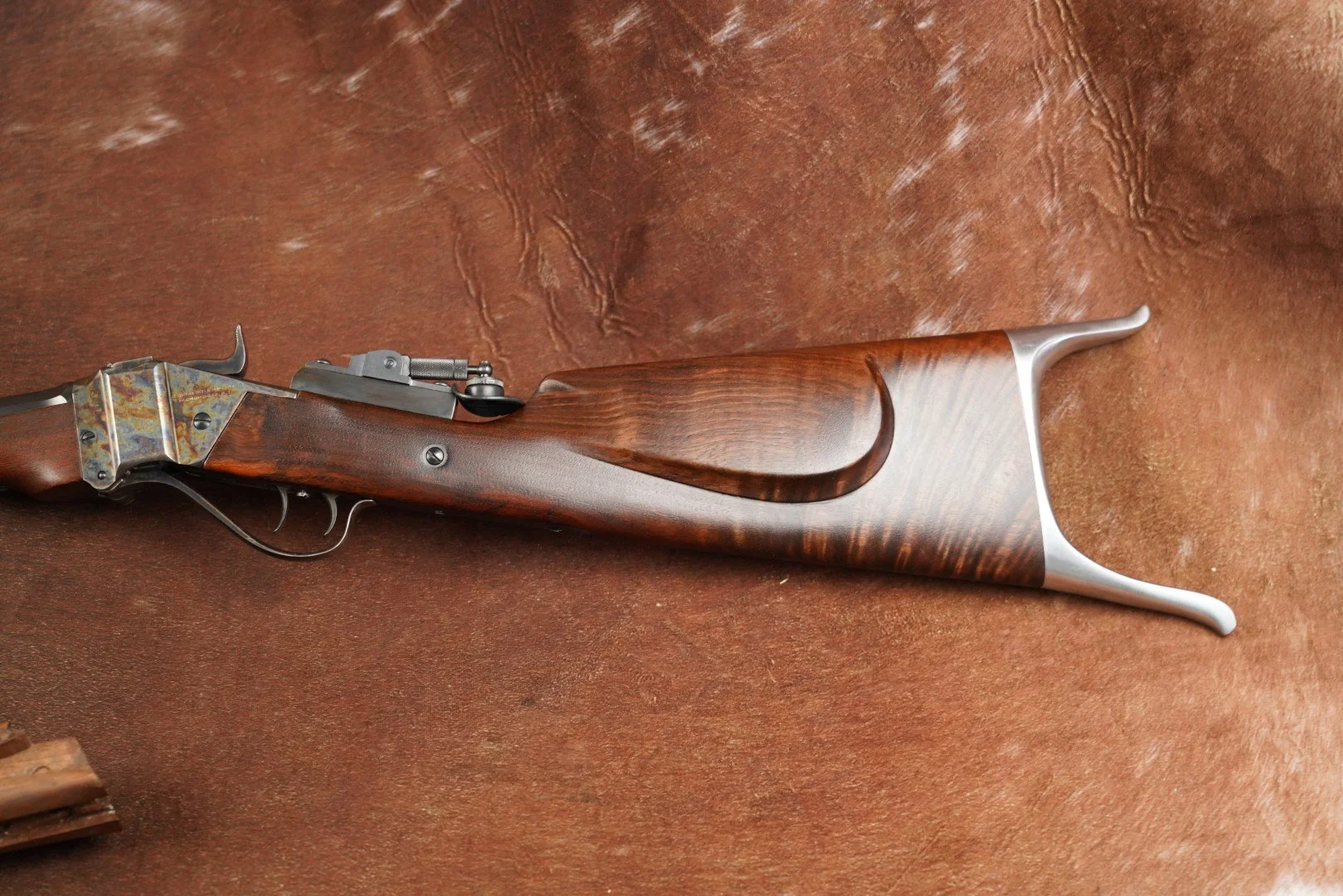 06 Shiloh Sharps 1874 .45-70 30%22 Octagonal Single Shot Rifle Double Triggers.JPG