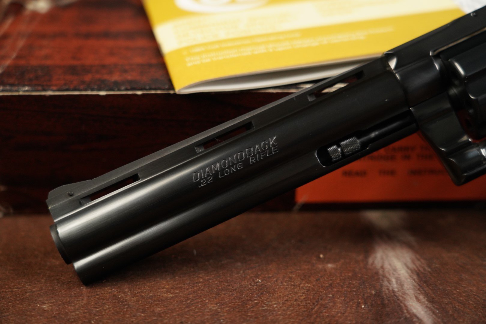 03 Colt Model Diamondback D5160 .22 LR 6%22 Blued Double Action Single Action Revolver & Box, MFD 1985.JPG