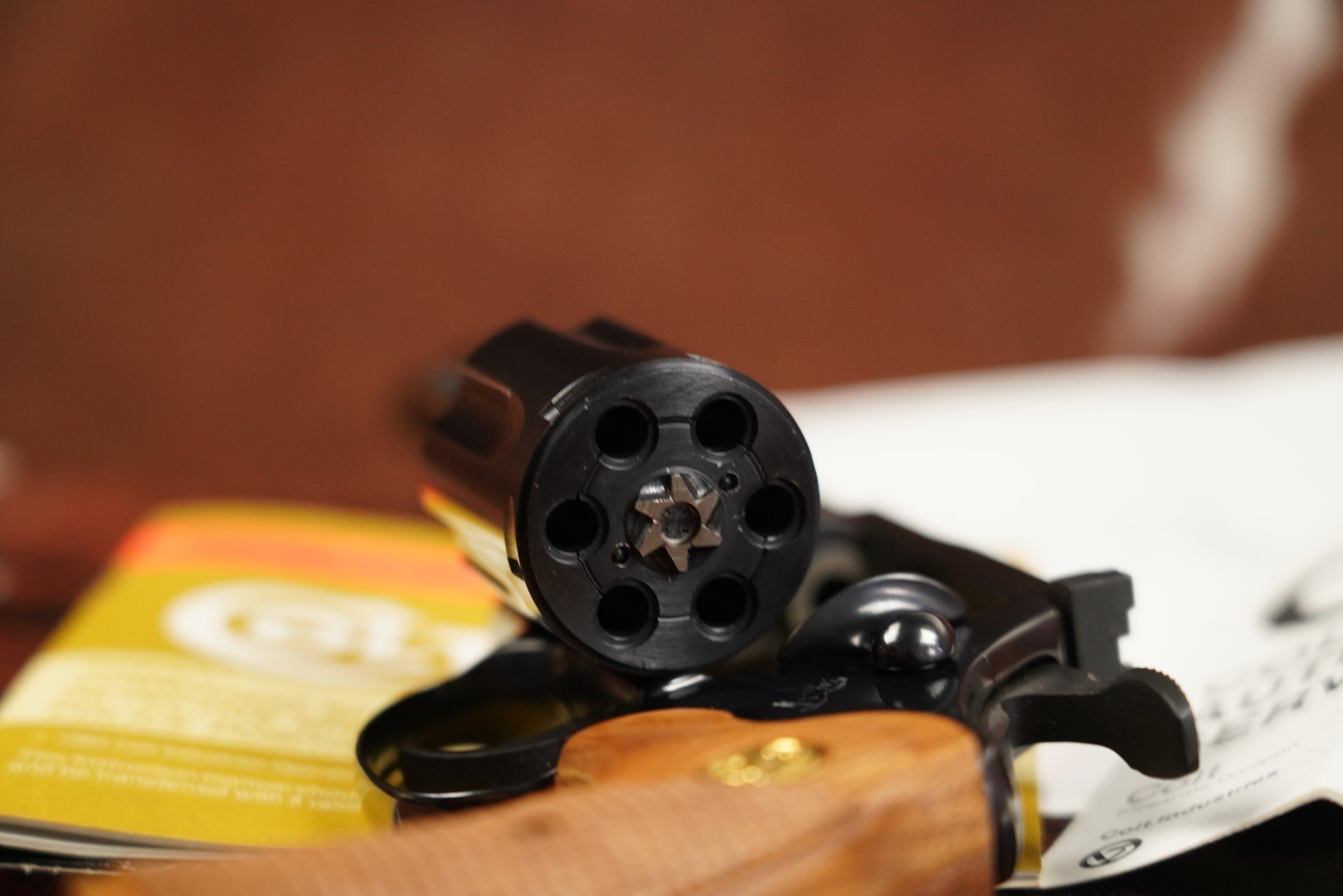 15 Colt Model Diamondback D5160 .22 LR 6%22 Blued Double Action Single Action Revolver & Box, MFD 1985.JPG