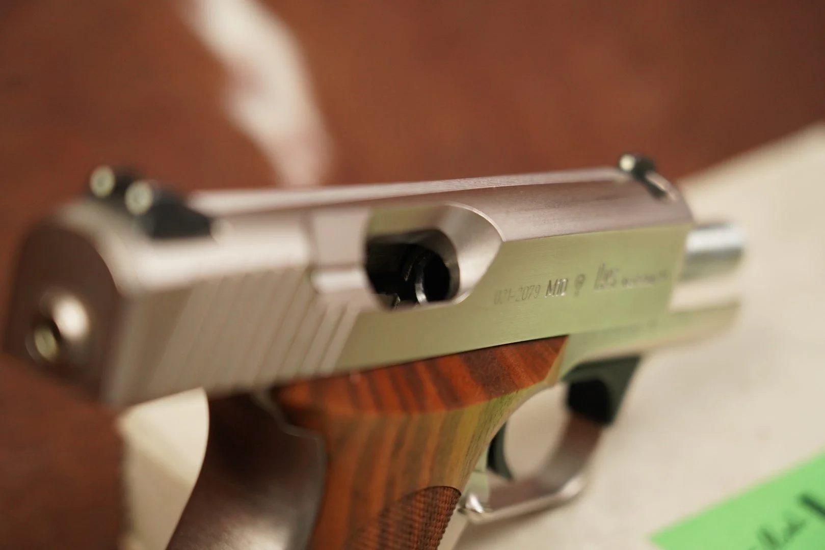 11 Heckler & Koch H&K HK P7M10 P7 M10 .40 S&W Nickel Semi-Auto.JPG