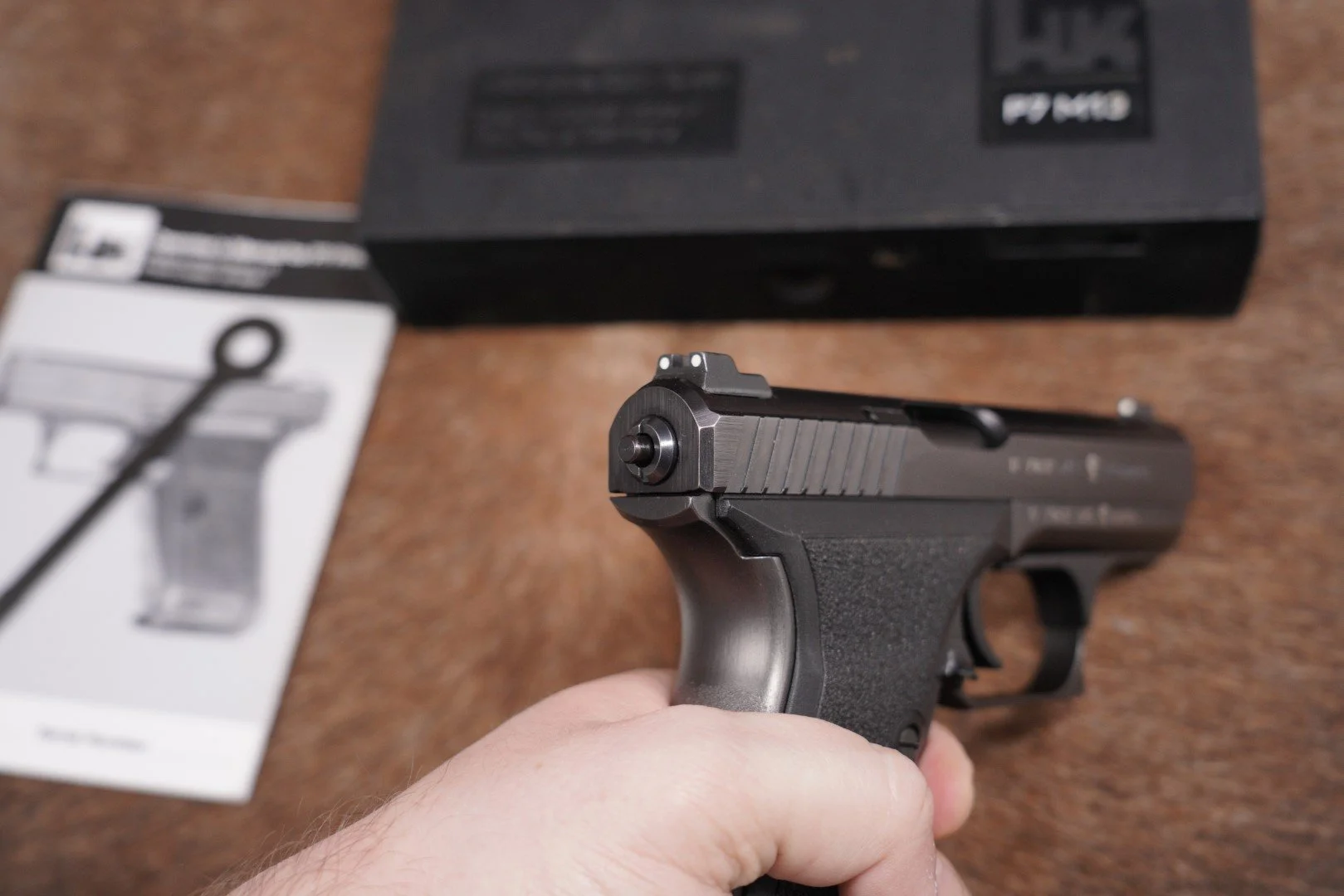 10 Heckler & Koch HK P7M13 P7-M13 9mm Para 4%22 Semi-Automatic Pistol, MFD 1987.JPG