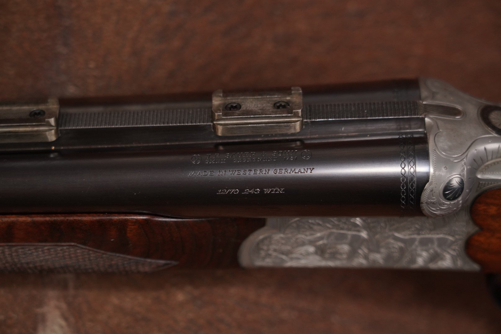 07 J.P. Sauer & Sohn W. Germany Model 3000 12 GA .243 Win Drilling, 1987 C&R.JPG