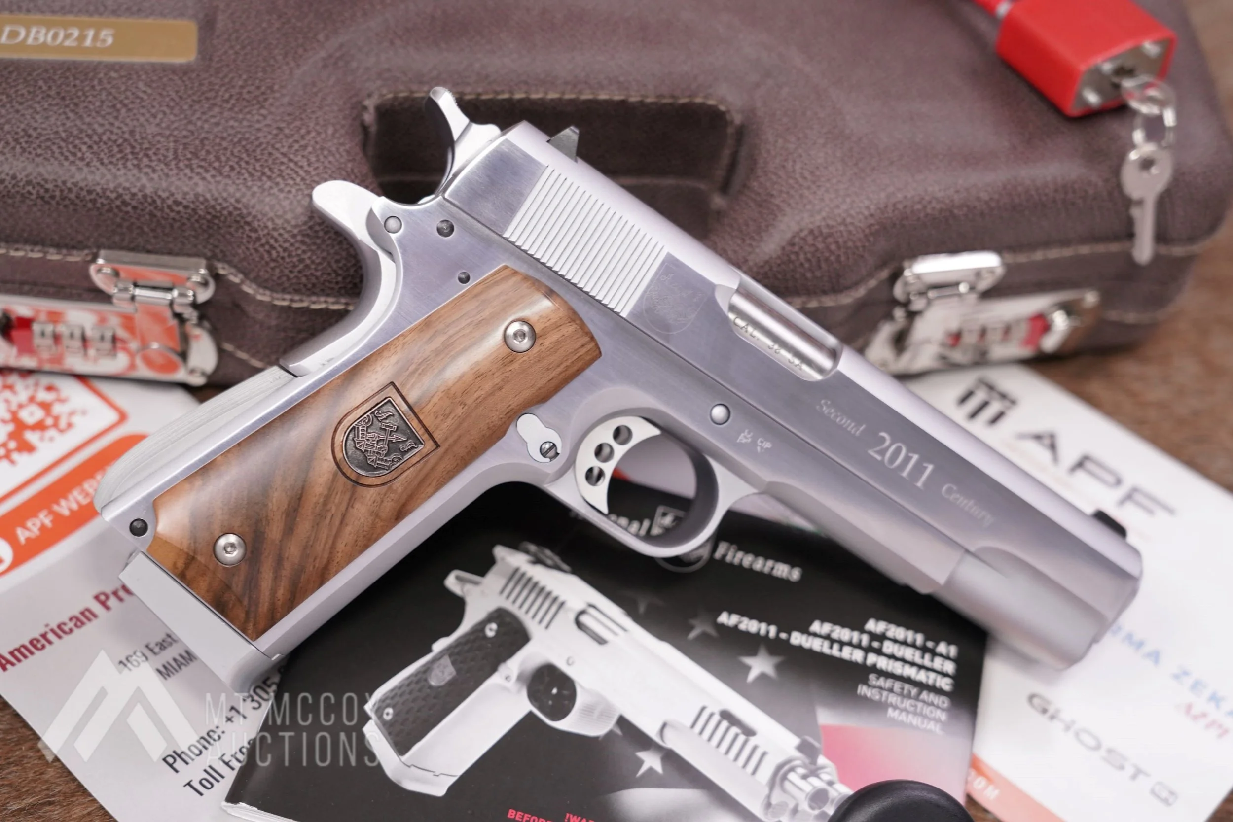 Arsenal Firearms AF2011-A1 Second Century Double Barrel 1911 .38 Super Stainless Pistol 2023