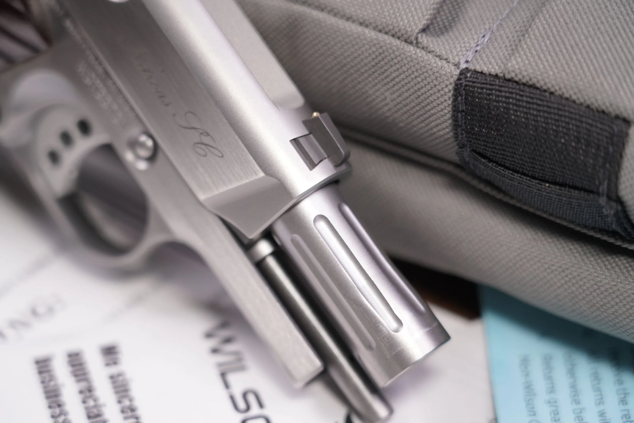 15 Wilson Combat Sentinel 9mm 3.5%22 Stainless 1911 Semi-Auto Pistol, MFD 2014.JPG
