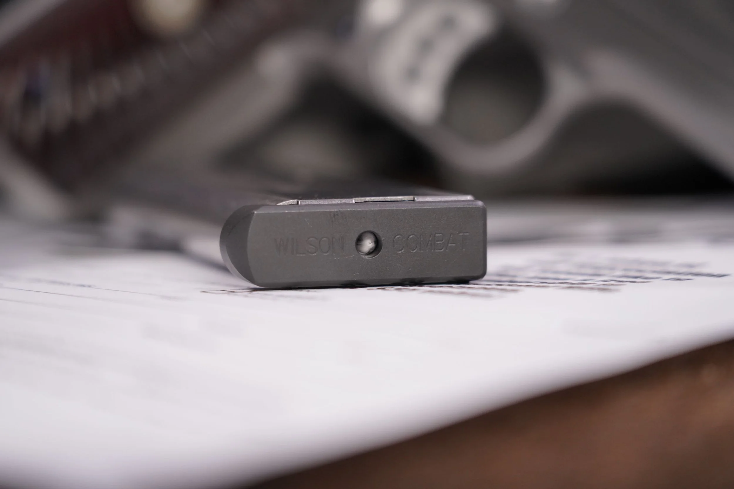 20 Wilson Combat Sentinel 9mm 3.5%22 Stainless 1911 Semi-Auto Pistol, MFD 2014.JPG