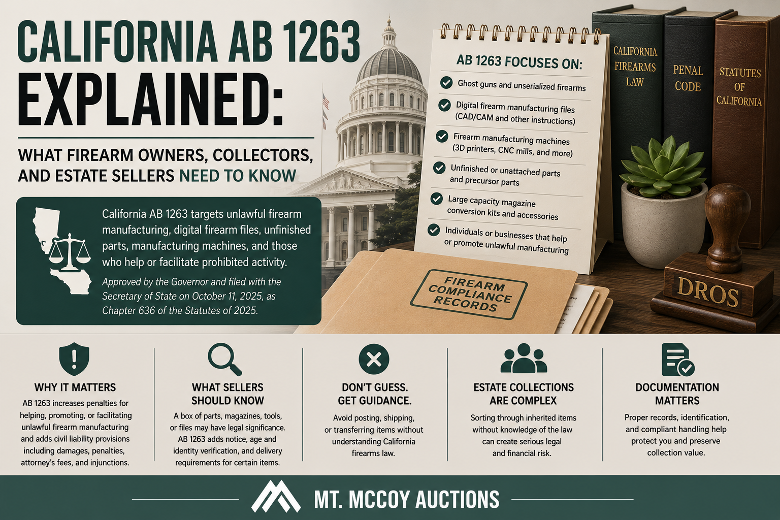 California AB 1263 Explained: What Firearm Owners and Estate Sellers Need to Know