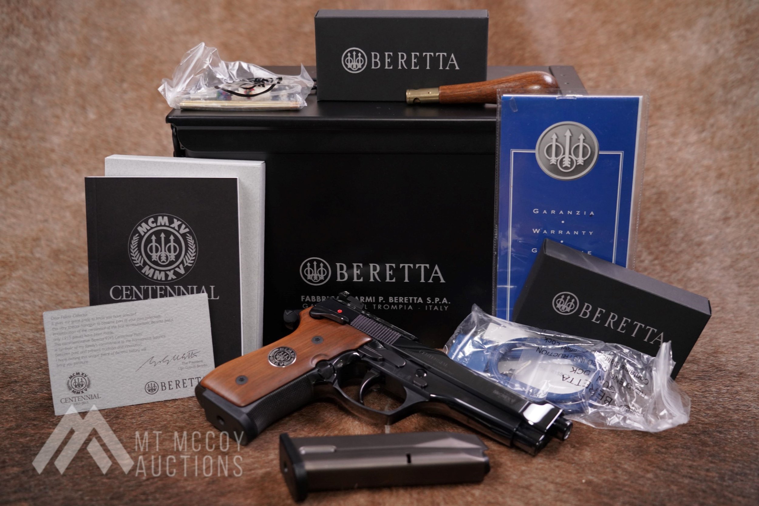01 Beretta Model 92FS Centennial Limited Edition #577 of 1915 9mm Pistol.JPG