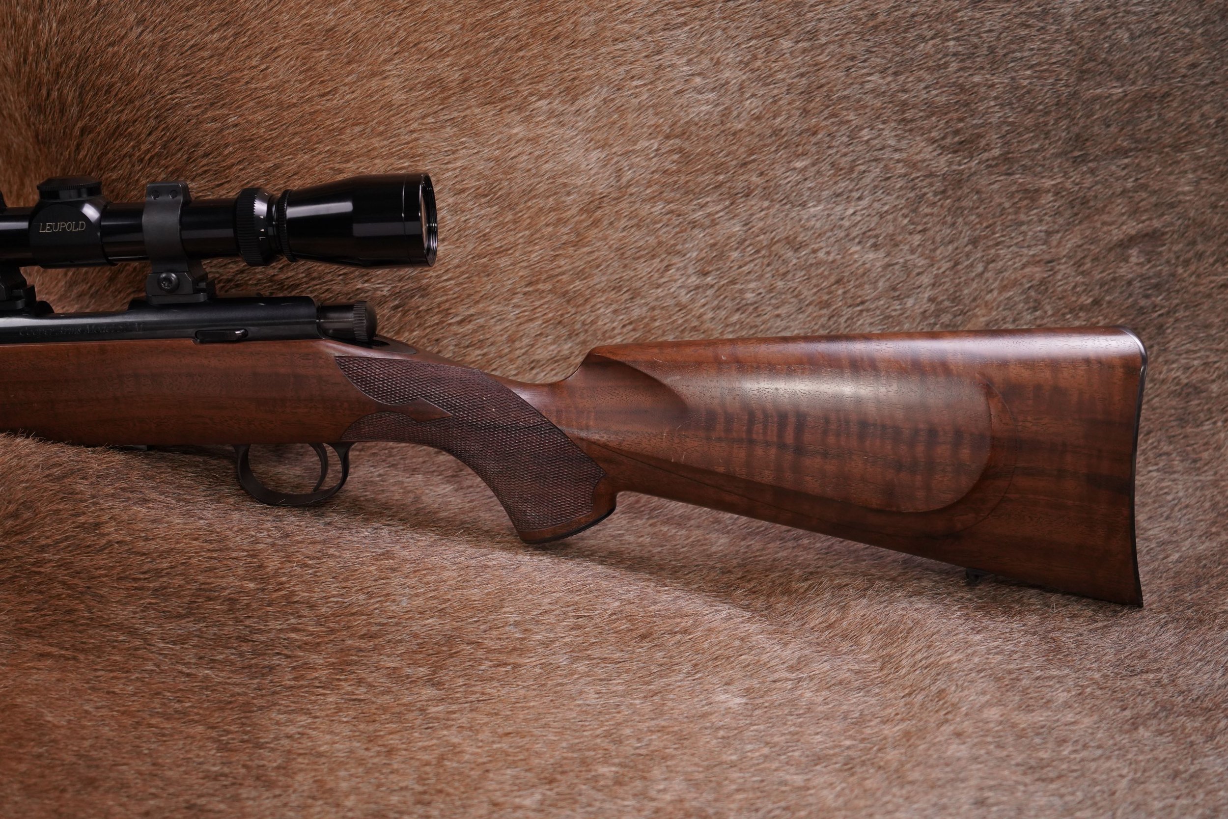 06 Cooper Arms Model 57-M 57M .22 WMR 23? Bolt Action Rifle & Leupold Scope.JPG