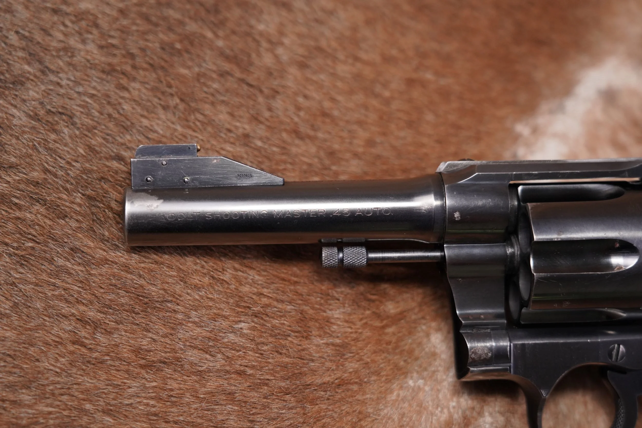 04 Colt Shooting Master 45 ACP 4.5” DA SA Revolver, MFD 1940 C&R RARE!.JPG