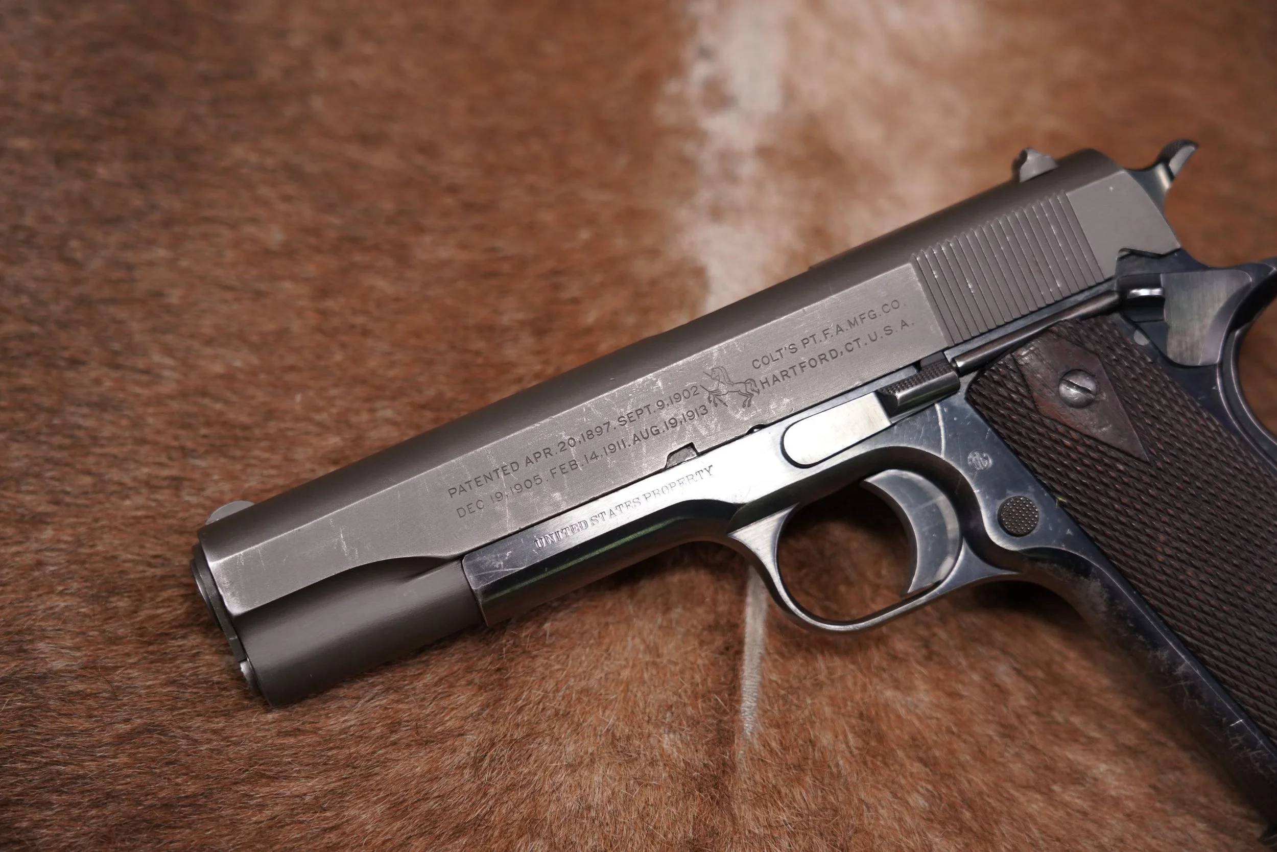 08 WWI Colt Model of 1911 U.S. Army .45 ACP Semi-Automatic Pistol, 1912 C&R.JPG