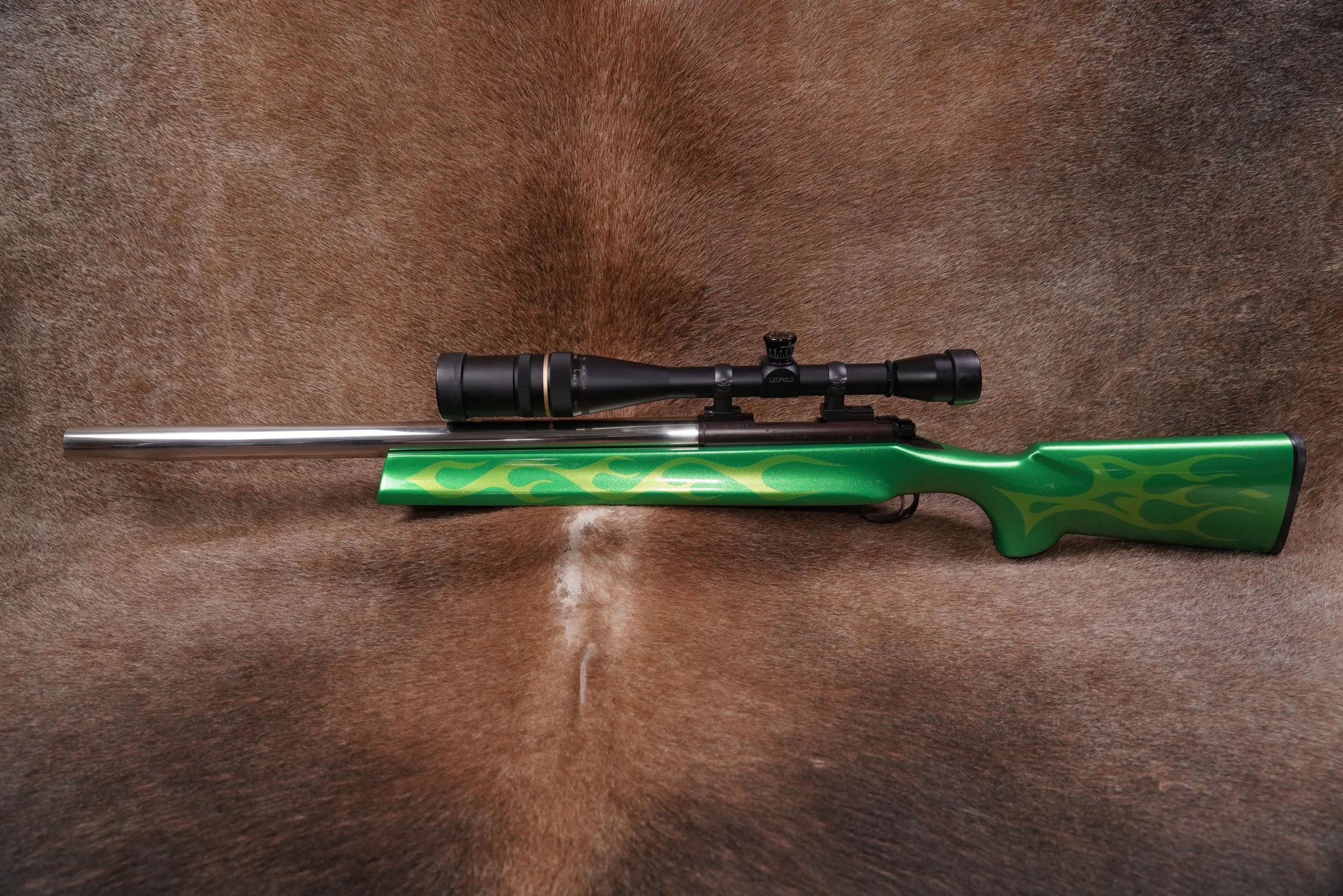 03 Custom Remington Model 40-X .22 LR 22” Heavy Single Shot Bolt Rifle Scope.JPG