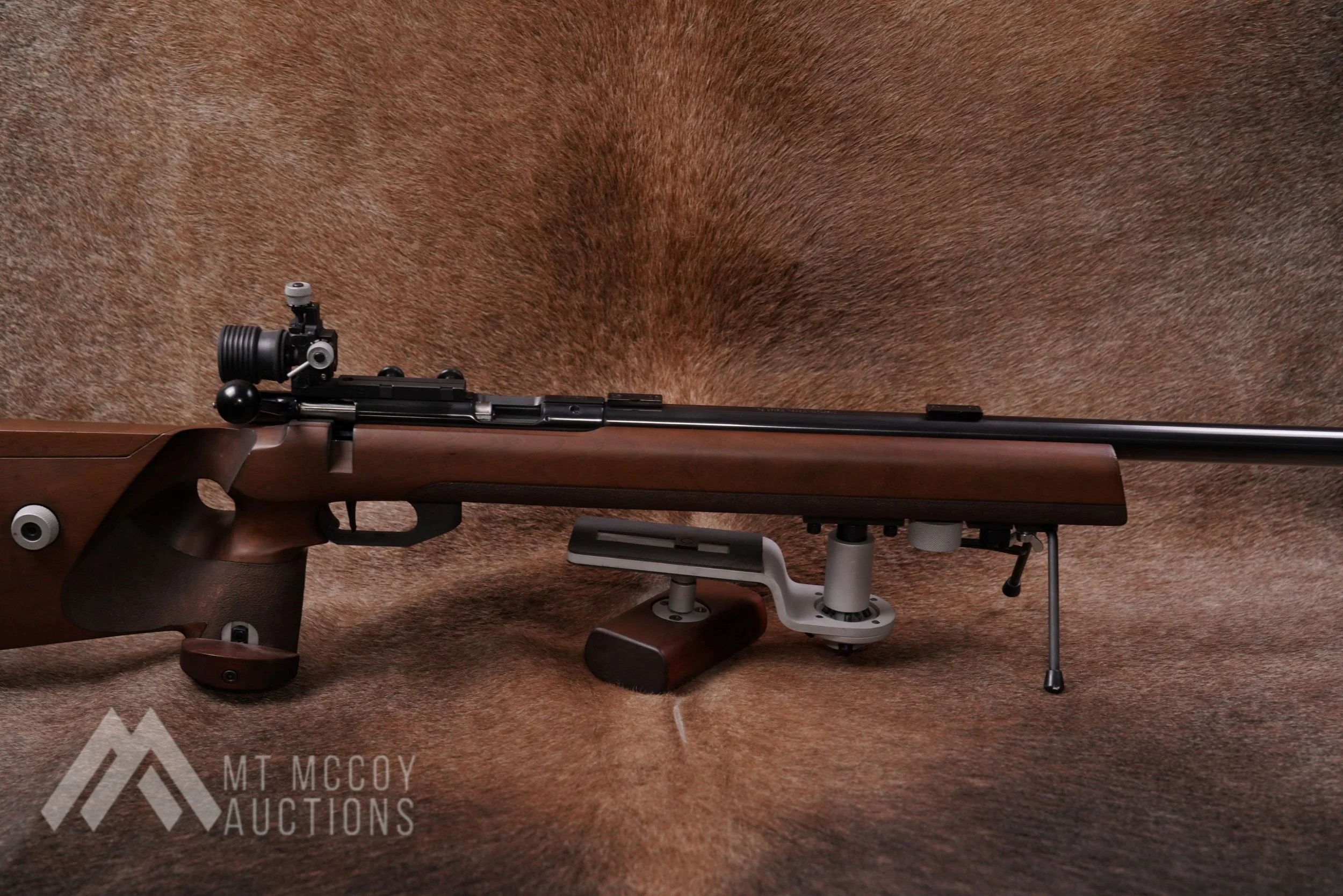 01 German Anschutz Model 54 Super Match .22 LR 24%22 Bolt Action Rifle, MFD 1979.JPG