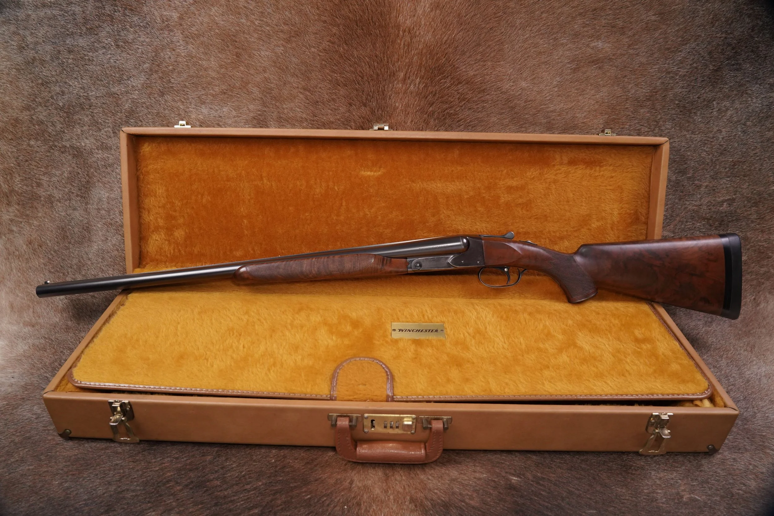 03 Winchester Model 21 Skeet 26%22 12 GA SXS Double Barrel Shotgun, 1938 C&R.JPG