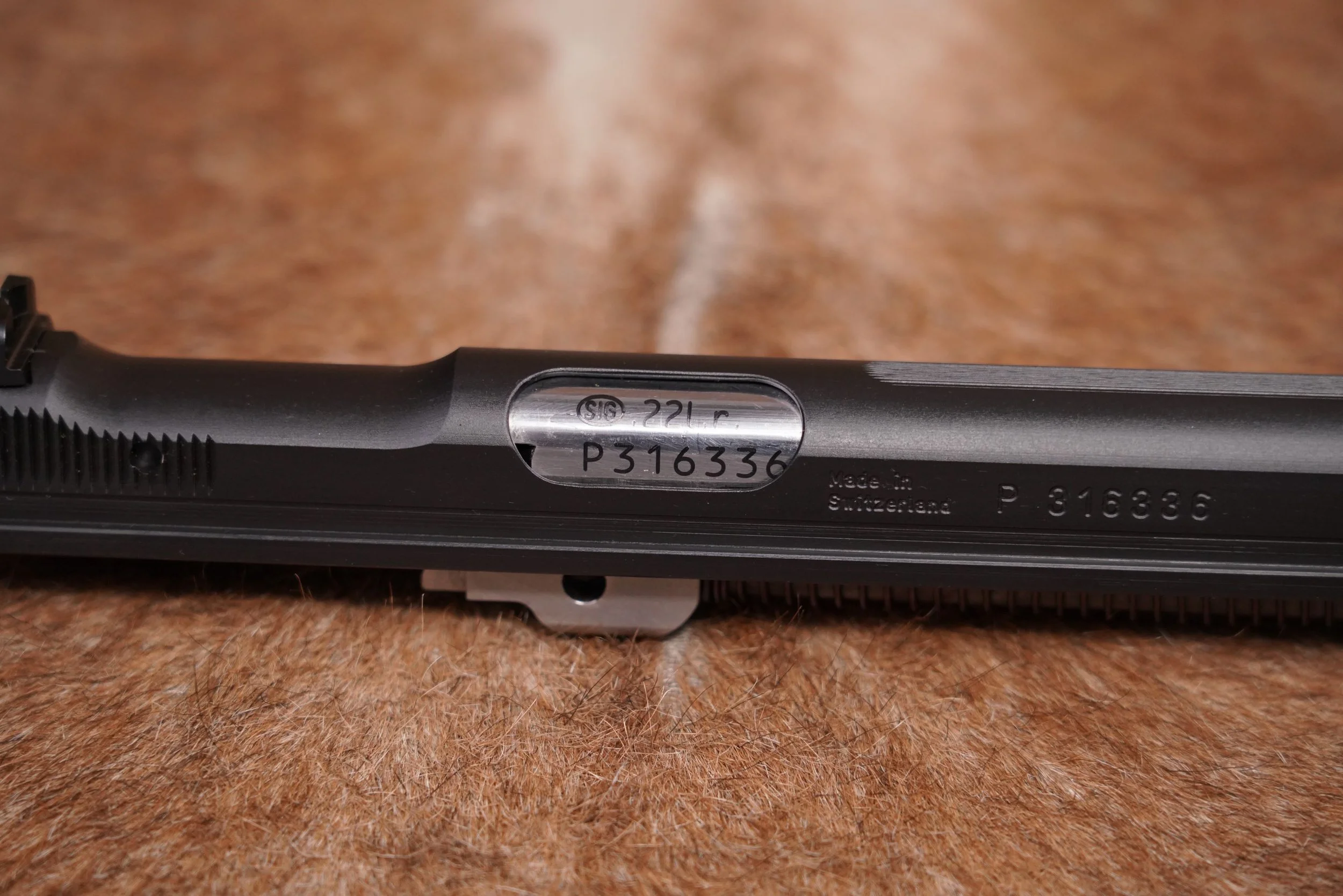 42 Swiss SIGARMS Inc. Model P210-6 9mm Semi-Auto Pistol with .22 LR Kit.JPG