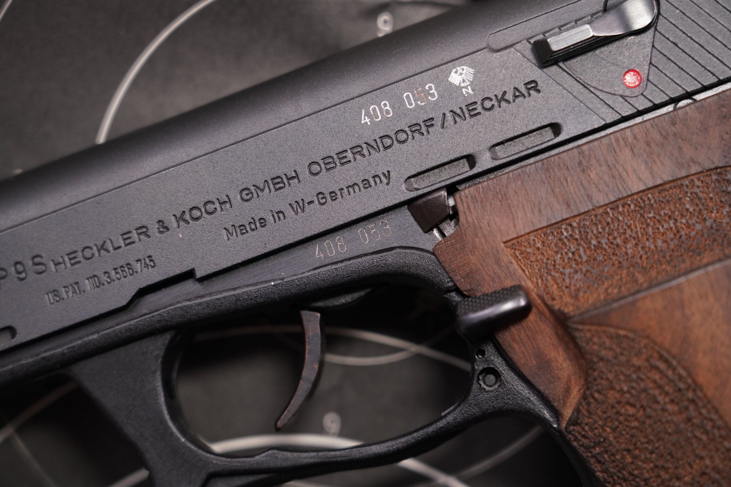 05 Heckler & Koch P9S Target .45 ACP Semi Automatic Pistol with Sport Barrel Package, Manufactured 1989.JPG
