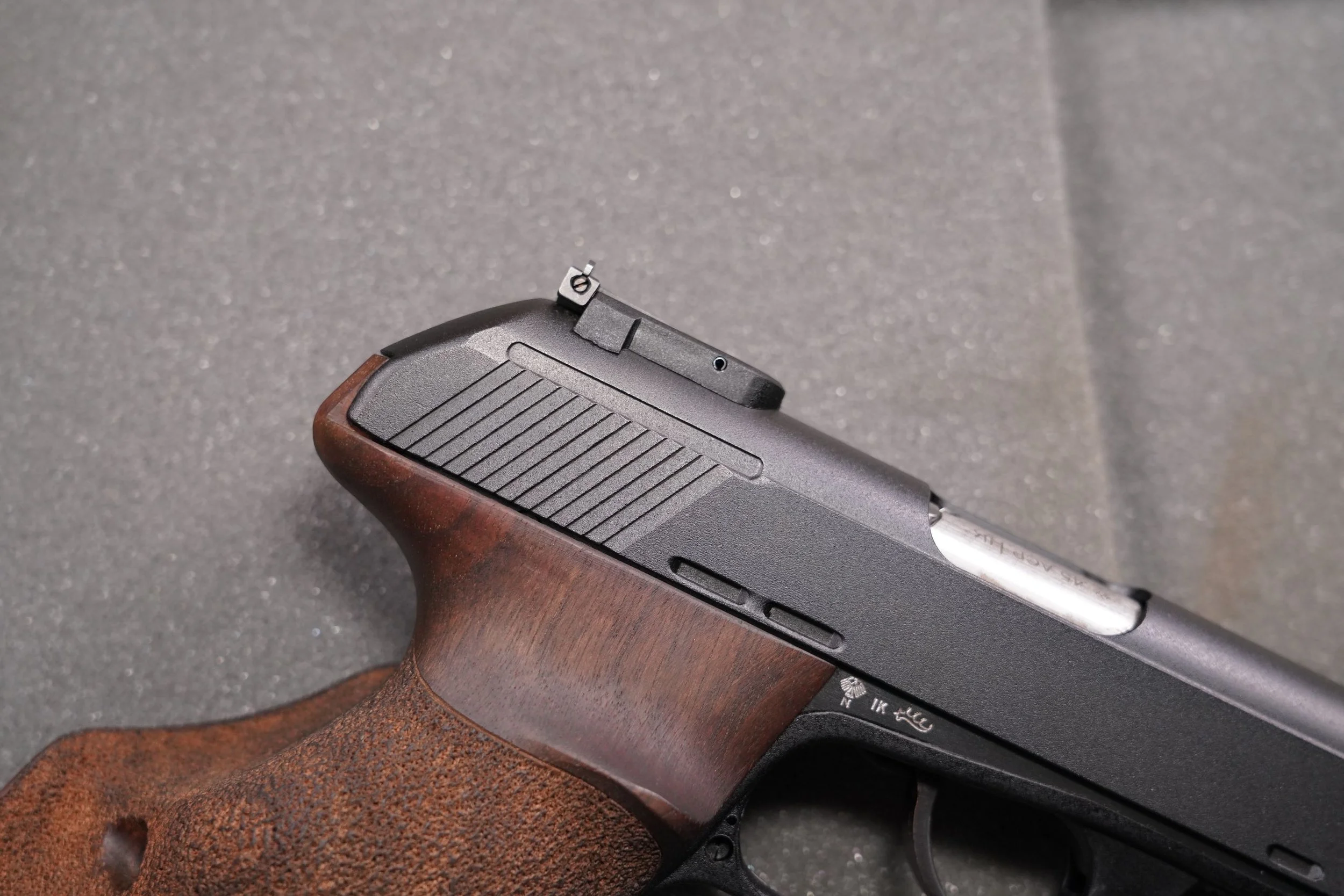 21 Heckler & Koch P9S Target .45 ACP Semi Automatic Pistol with Sport Barrel Package, Manufactured 1989.JPG