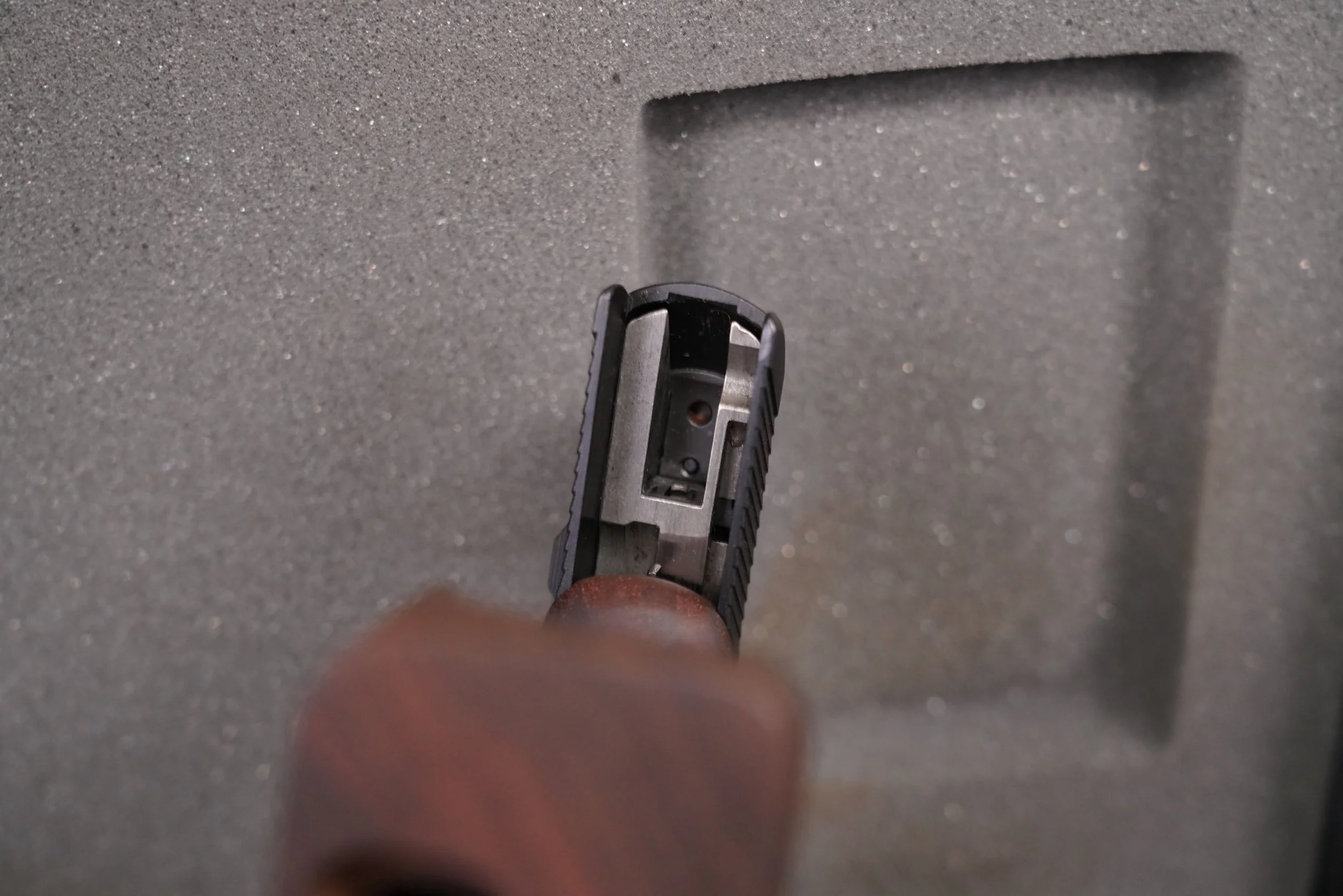 31 Heckler & Koch P9S Target .45 ACP Semi Automatic Pistol with Sport Barrel Package, Manufactured 1989.JPG