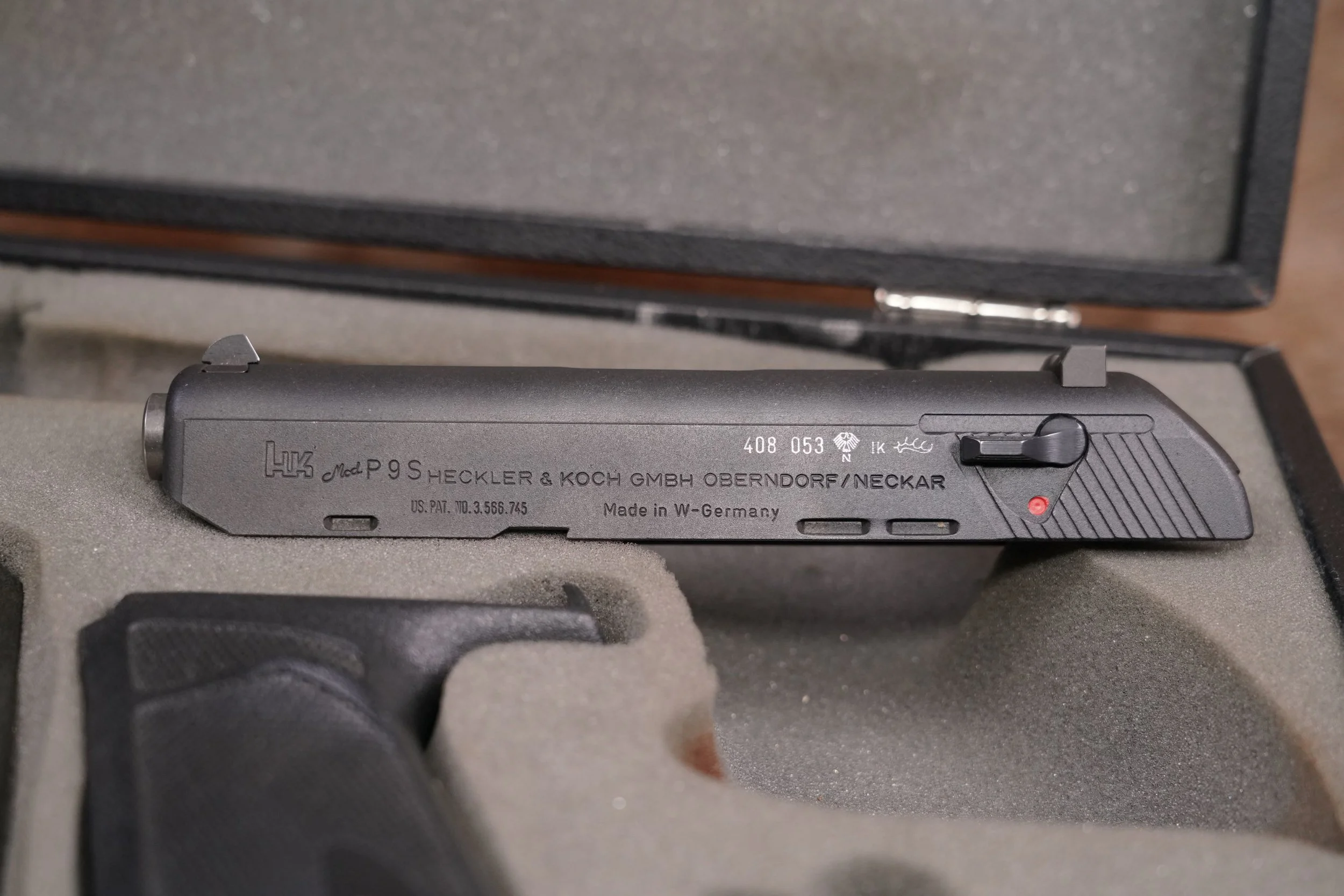 41 Heckler & Koch P9S Target .45 ACP Semi Automatic Pistol with Sport Barrel Package, Manufactured 1989.JPG