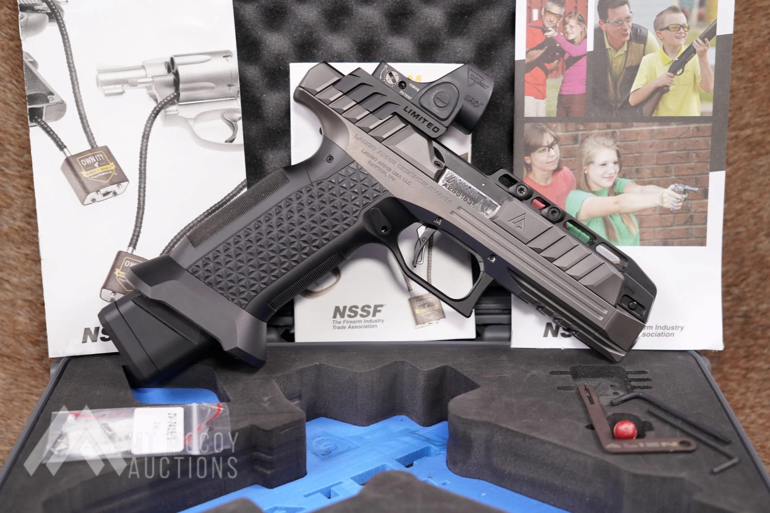 Laugo Arms Alien Creator 9mm 4.8 Inch Gas Delayed Blowback Pistol, Manufactured 2024