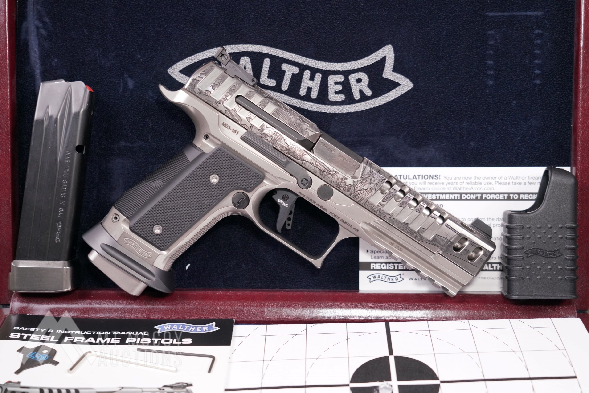 Walther Q5 Match Steel Frame Patriot Edition 9mm Competition Pistol, Manufactured 2020