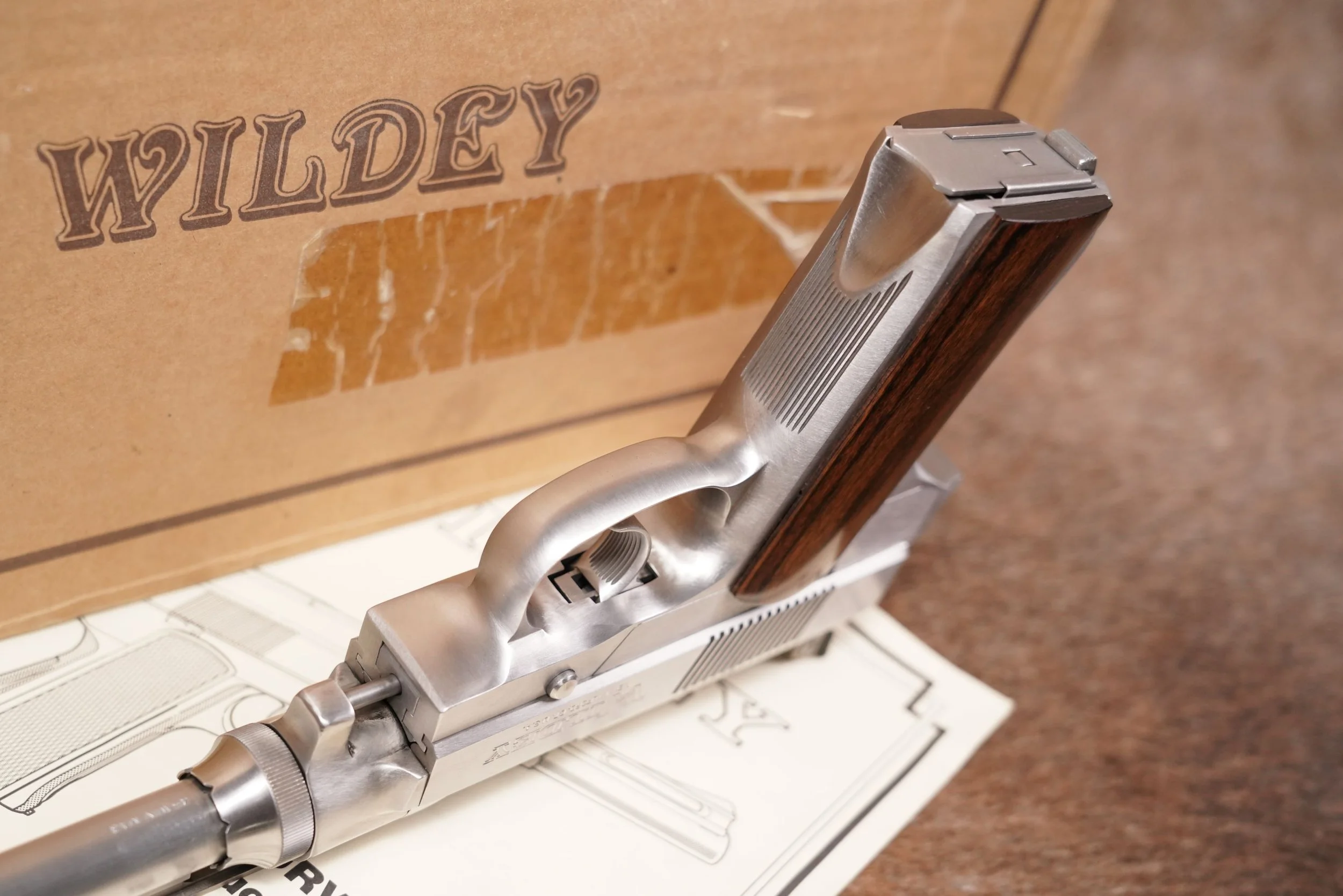 10 Wildey Milford Survivor Model .45 Win Mag 10%22 Semi-Automatic Pistol 1990-99.JPG