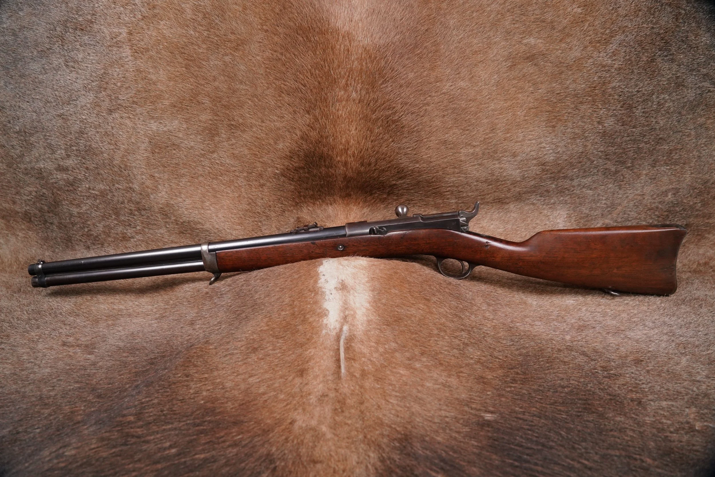 04 Rare Remington-Keene Carbine .45-70 20%22 Bolt Action Rifle Antique.JPG