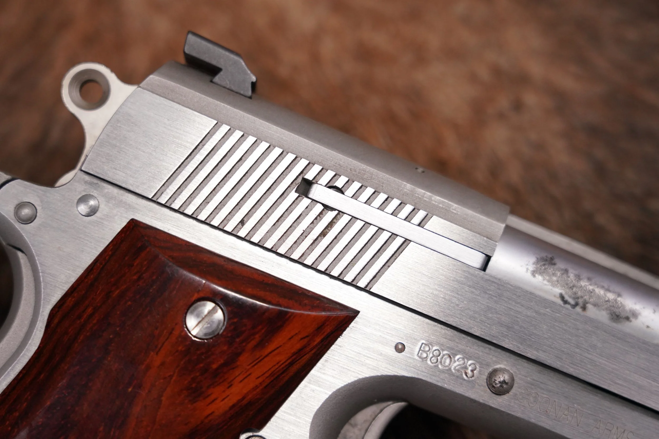 32 Coonan Arms Inc Model B .357 Magnum 5%22 Stainless Semi-Auto Pistol like 1911.JPG