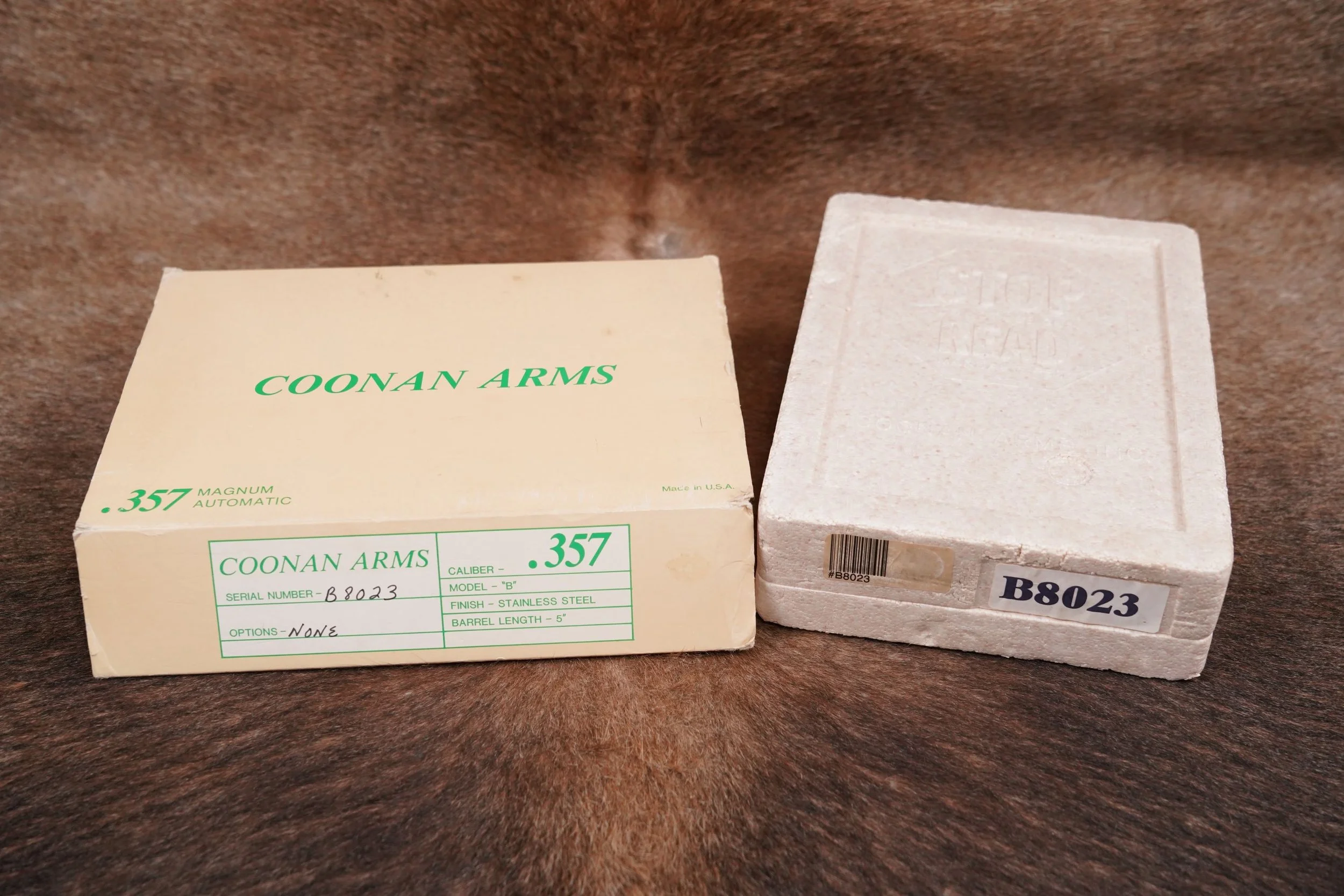 75 Coonan Arms Inc Model B .357 Magnum 5%22 Stainless Semi-Auto Pistol like 1911.JPG