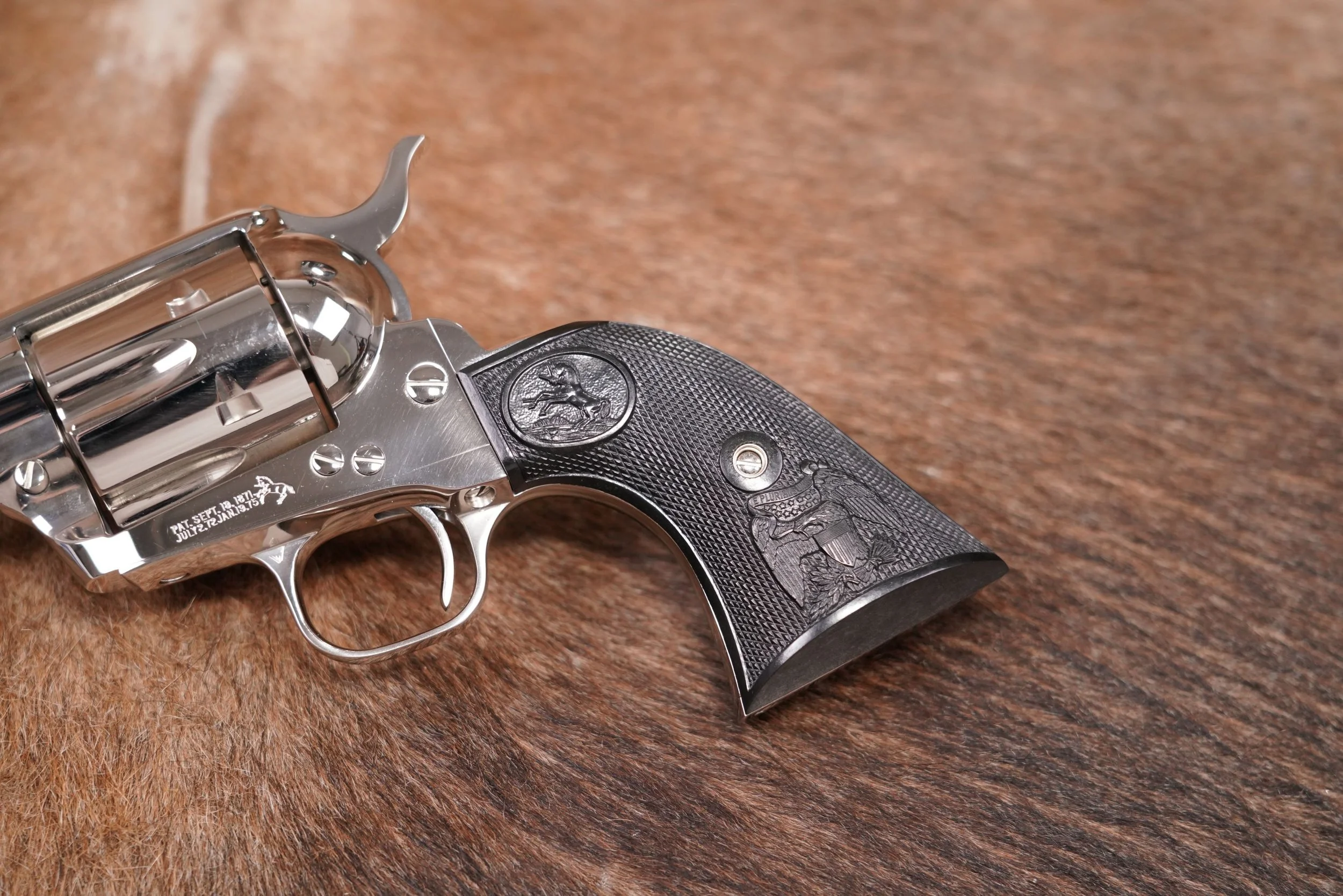 27 Consecutive Pair Colt 3rd Gen Single Action Army SAA 38-40 Nickel Revolvers.JPG