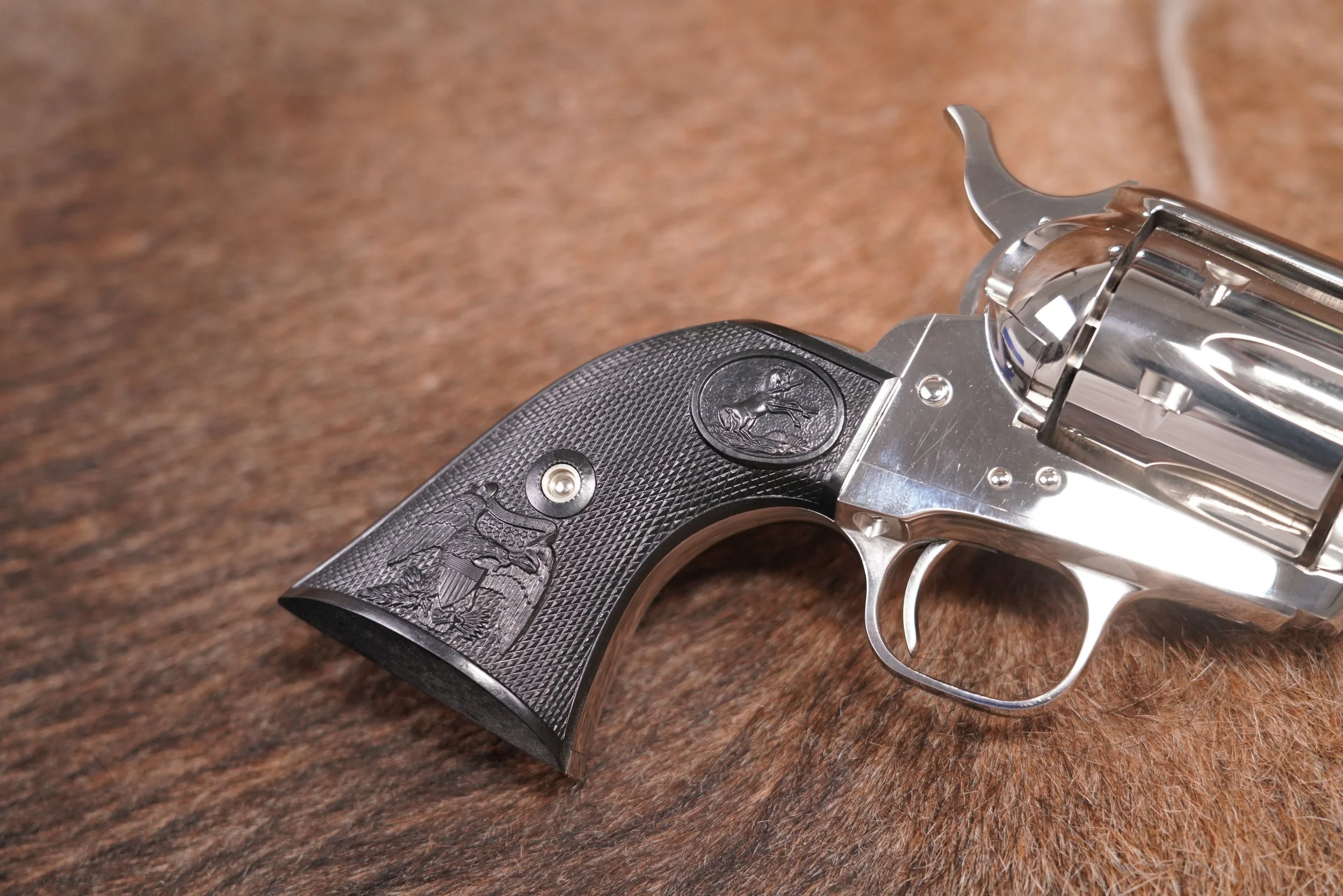 34 Consecutive Pair Colt 3rd Gen Single Action Army SAA 38-40 Nickel Revolvers.JPG