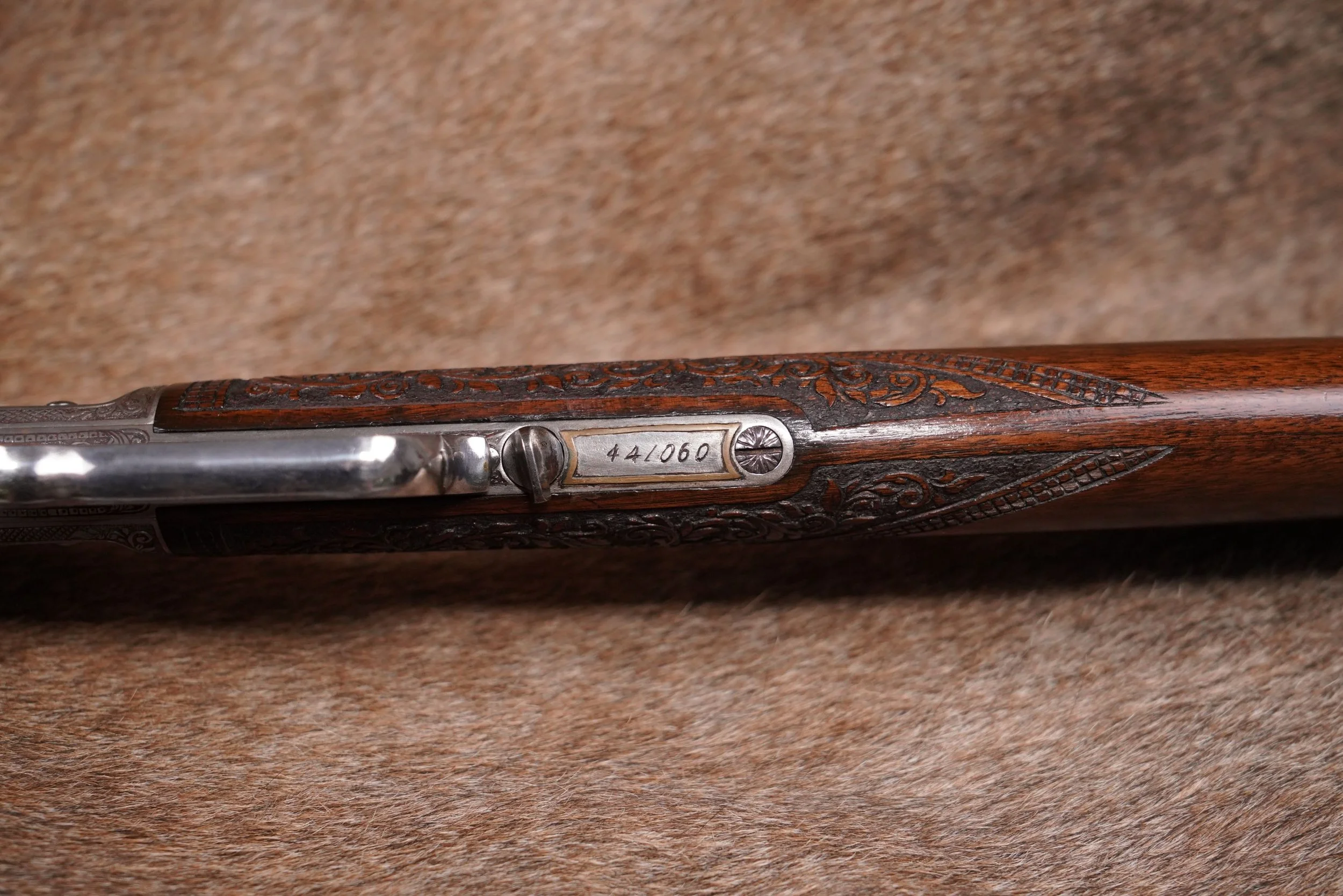 20 Custom Engraved Winchester 1873 .32 WCF 26%22 Lever Rifle Letter Antique.JPG