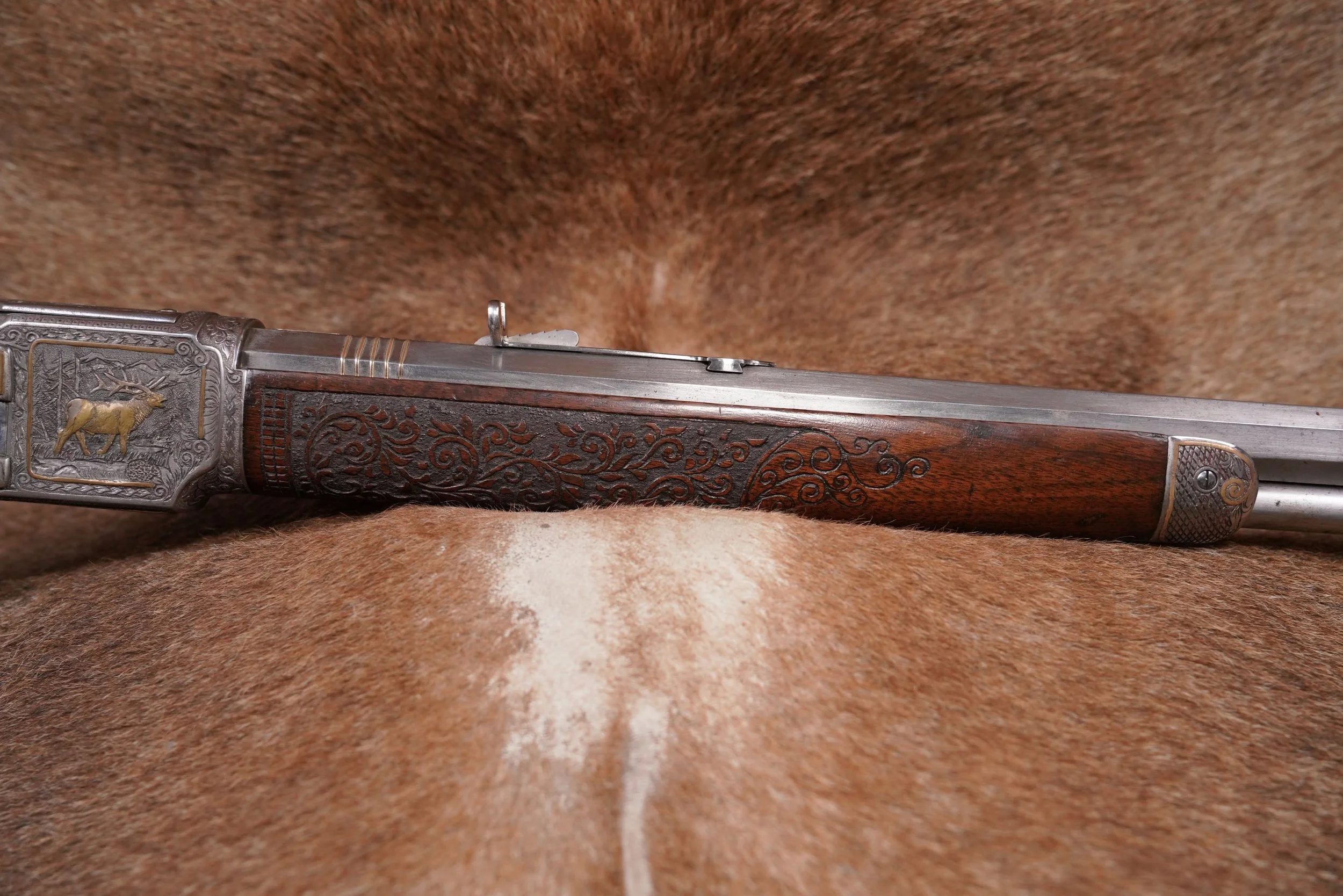 31 Custom Engraved Winchester 1873 .32 WCF 26%22 Lever Rifle Letter Antique.JPG
