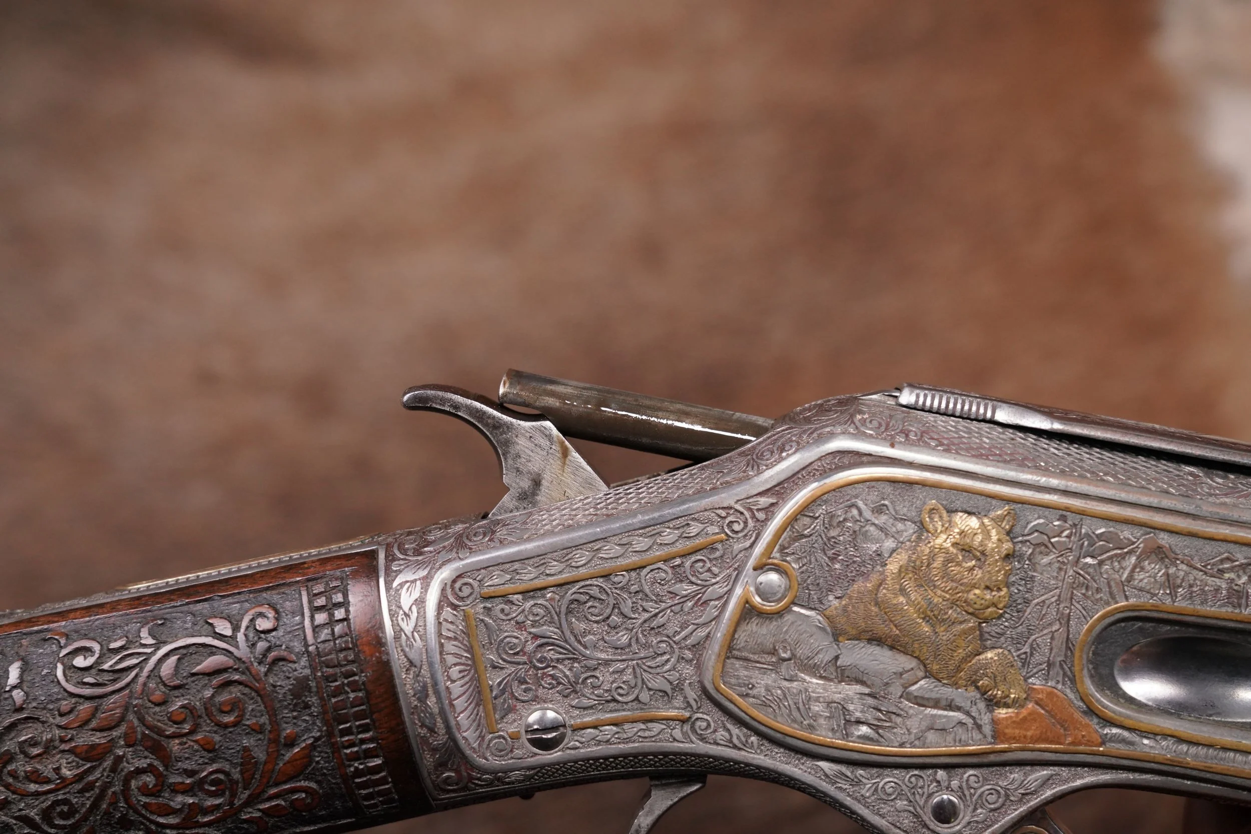 36 Custom Engraved Winchester 1873 .32 WCF 26%22 Lever Rifle Letter Antique.JPG