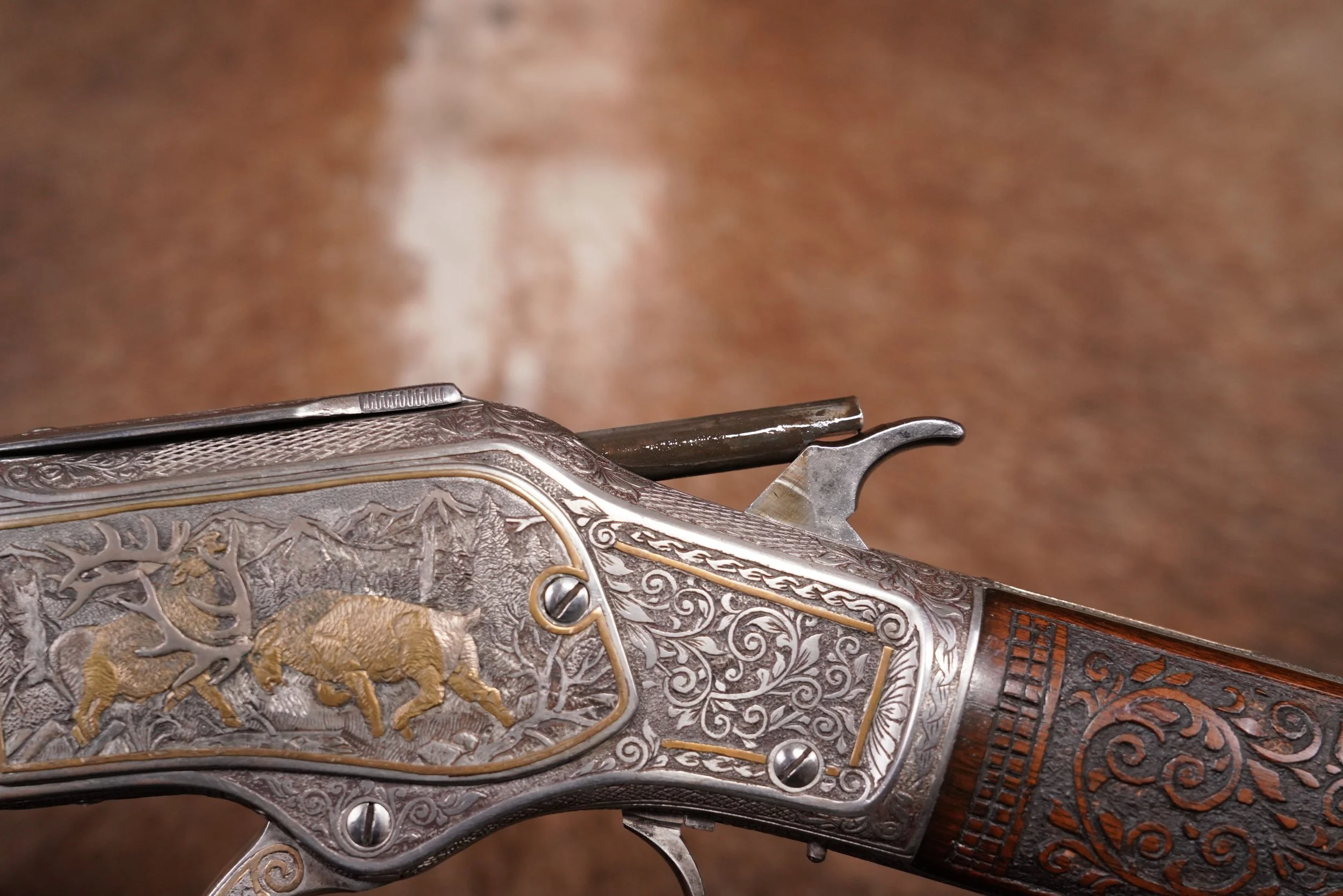 37 Custom Engraved Winchester 1873 .32 WCF 26%22 Lever Rifle Letter Antique.JPG
