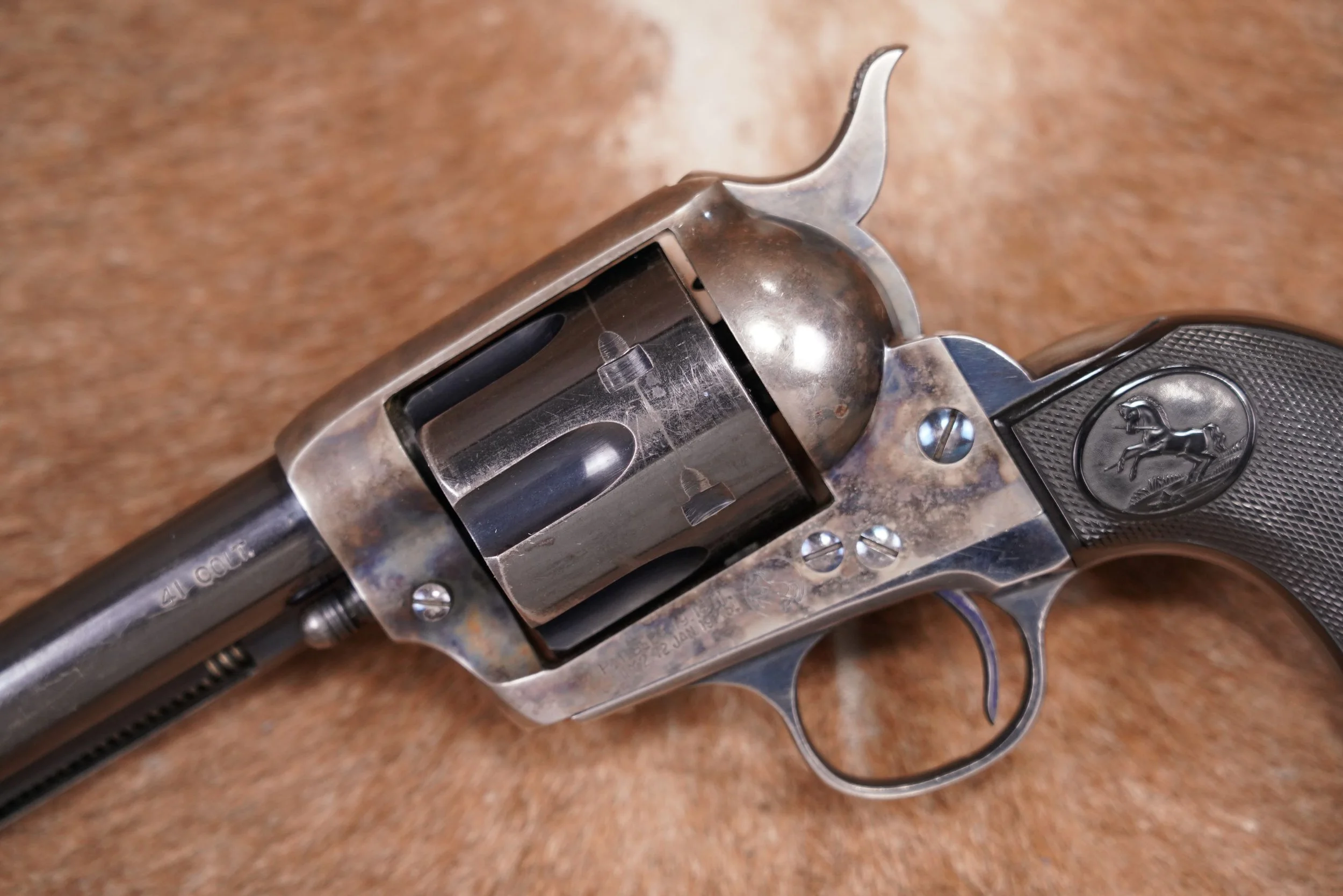 05 Colt 1st Gen Single Action Army SAA 4.75? .41 LC Revolver, MFD 1903 C&R.JPG
