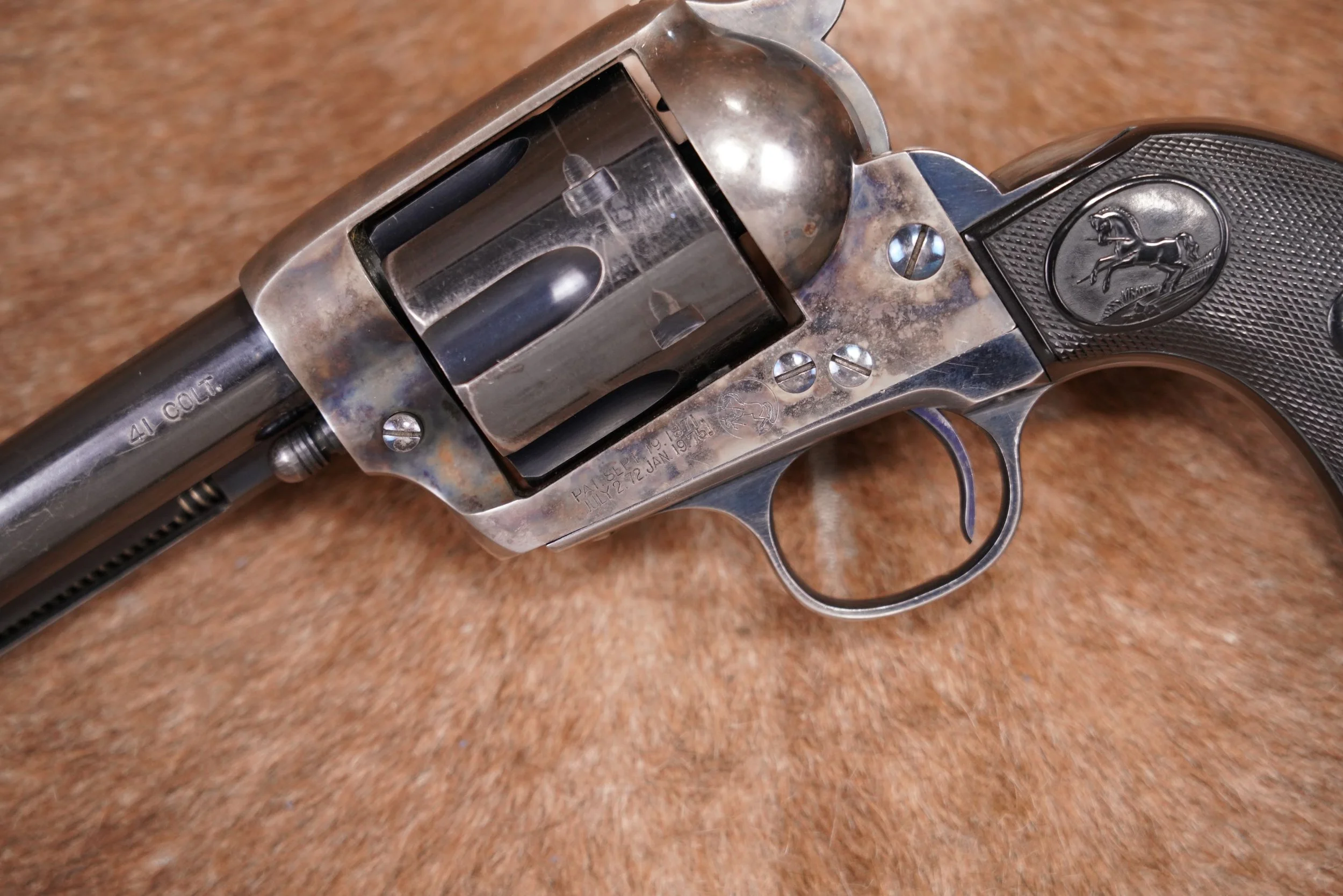 06 Colt 1st Gen Single Action Army SAA 4.75? .41 LC Revolver, MFD 1903 C&R.JPG