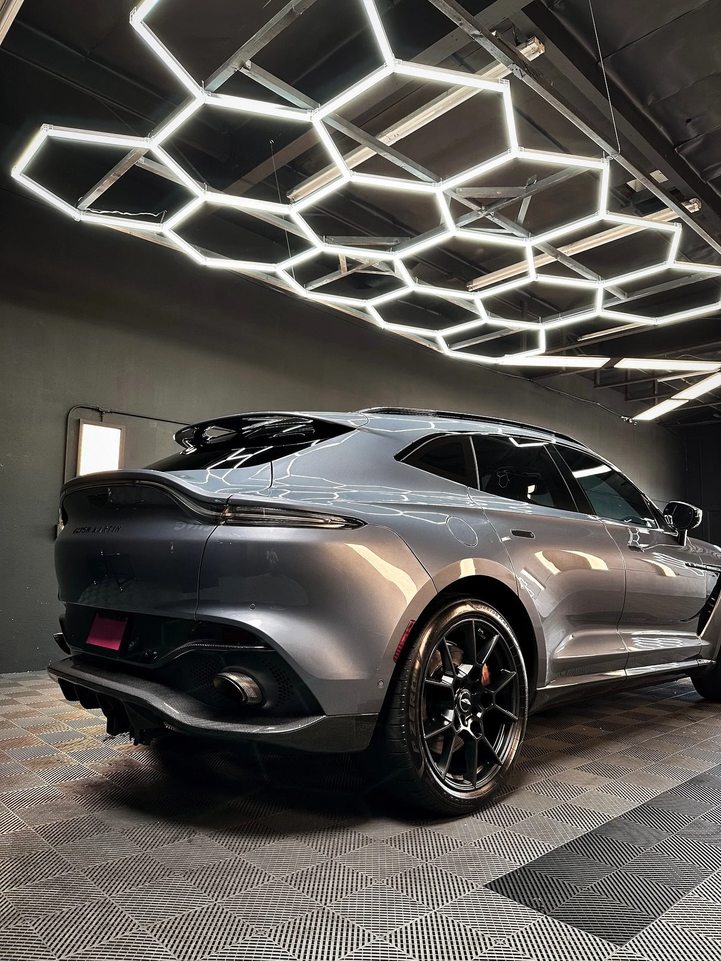 This beautifully spec&rsquo;d Aston Martin DBX came in for a full vehicle refresh.

We started with deep wheel &amp; tire cleaning, followed by a thorough hand wash and gentle towel dry. Door jambs and exhaust tips were detailed, then a 1-month seala