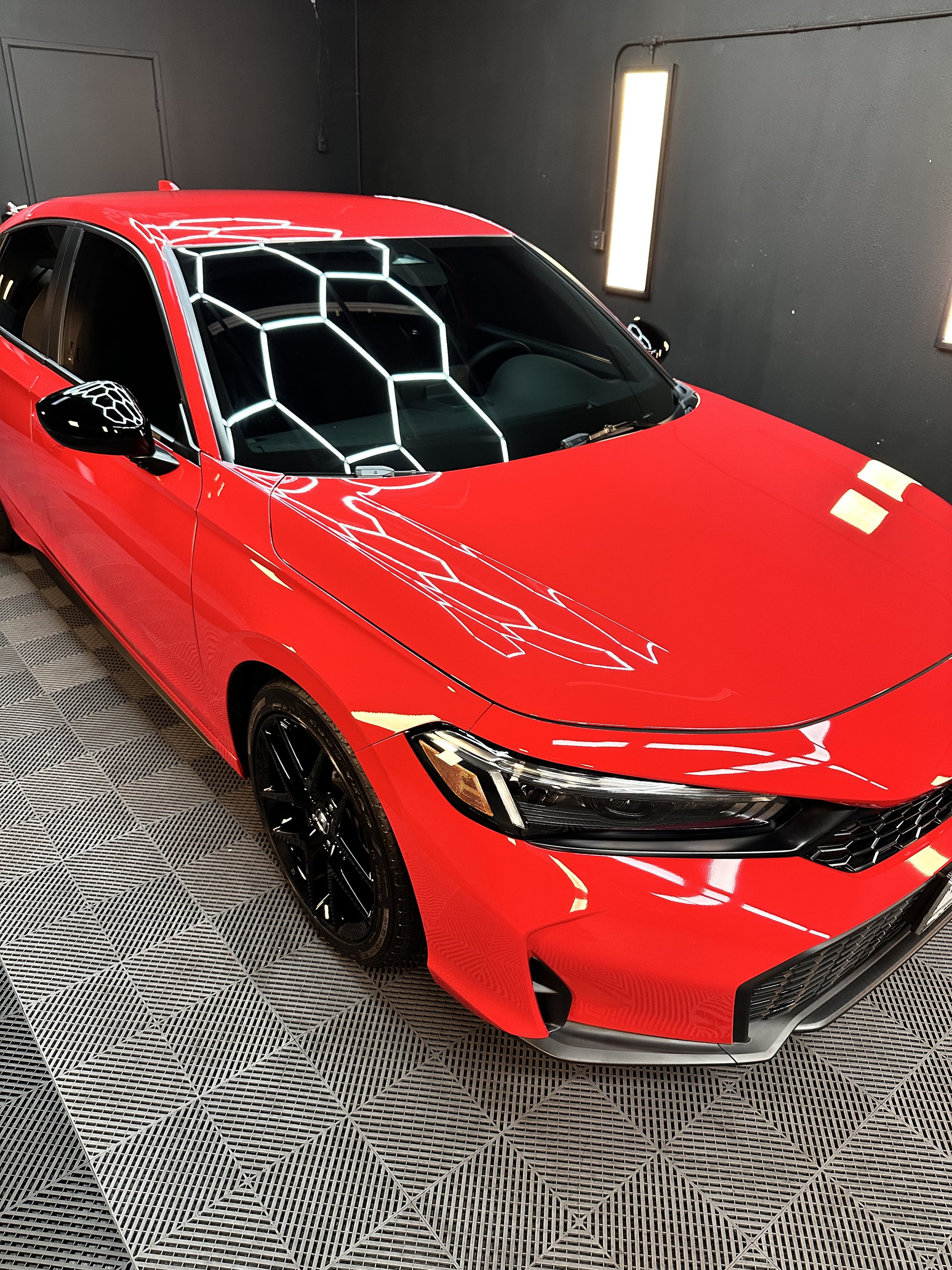 Ceramic coating auto detailing for deep gloss finish