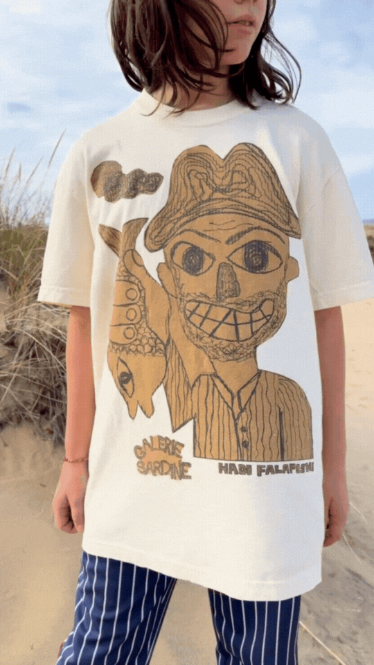 galerie sardine cotton T-shirt : Hadi Falapishi