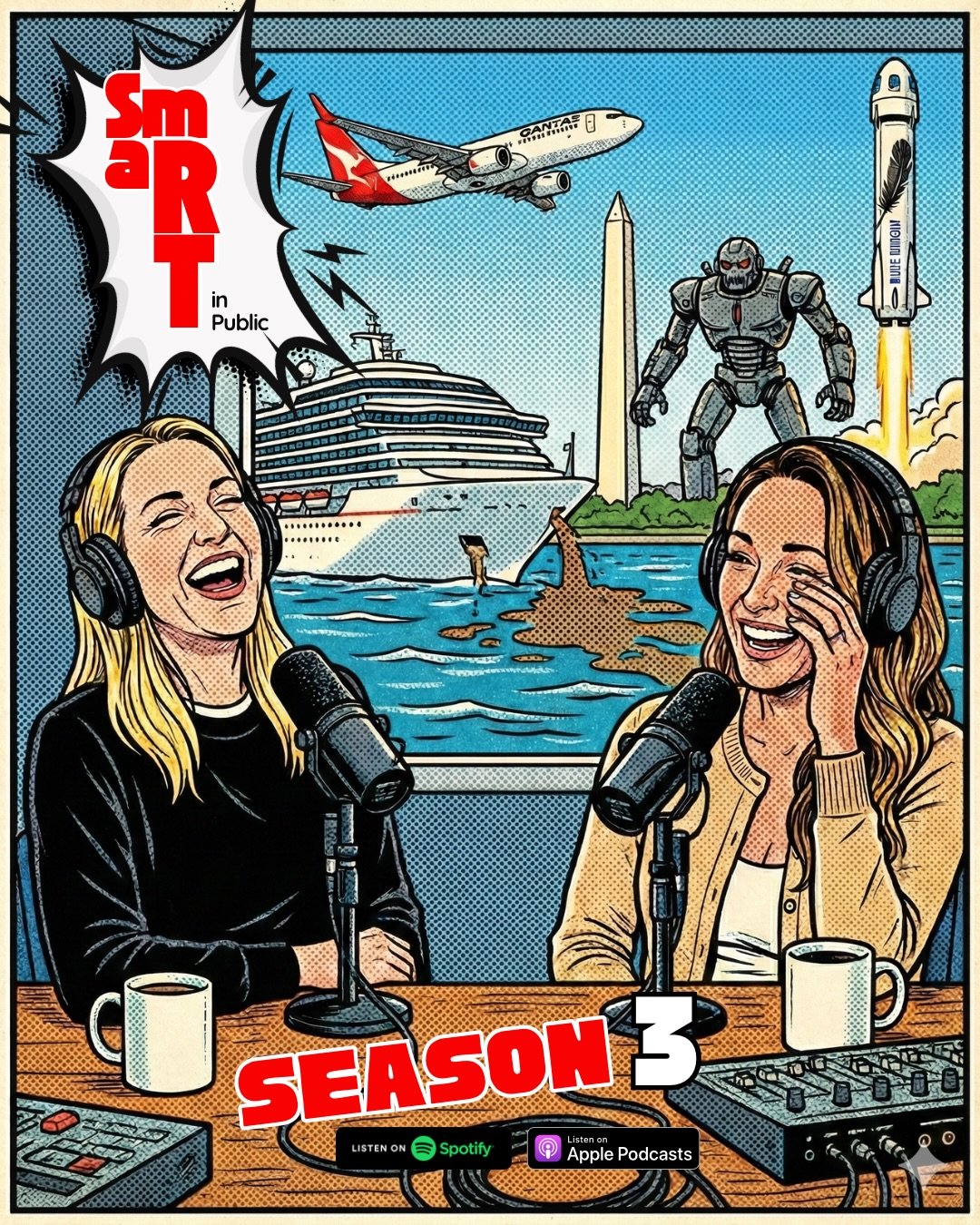 The Season 3 cover art that was approved vs. the one initially proposed 🤣 

You know what this means....we&rsquo;re back, baby! Season 3 of Smart in Public has officially kicked off with what we&rsquo;re calling a &lsquo;Katie &amp; Katie Special&rs
