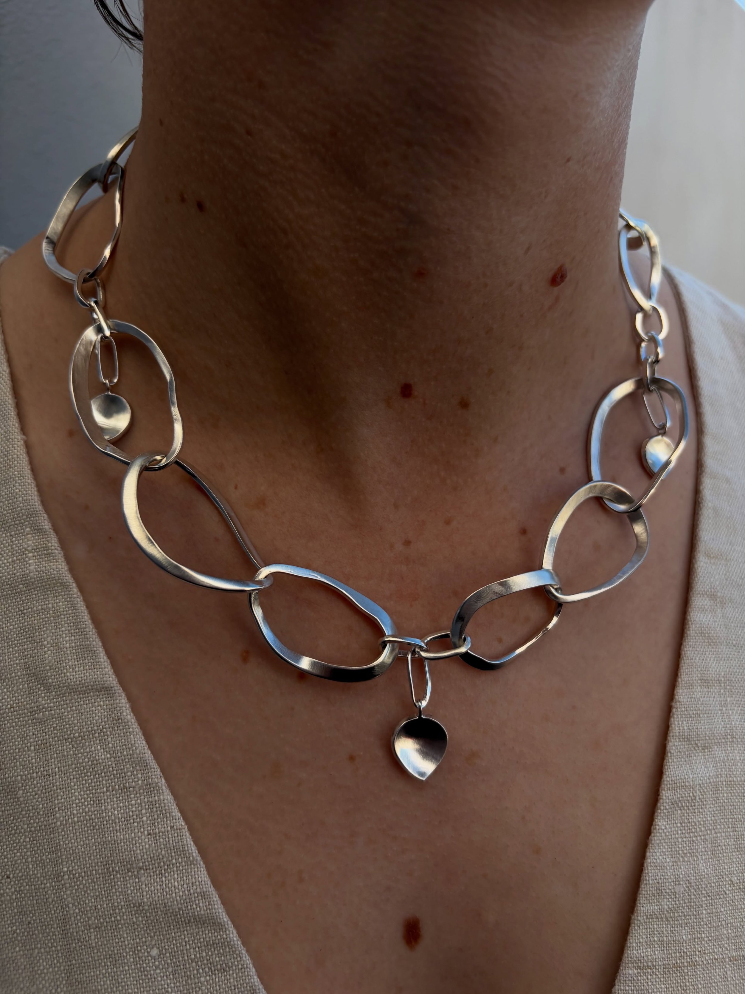 Sez wear&rsquo;s the &lsquo;chain of thought&rsquo;. 
View in store @studiomelt until Friday 25th Oct. 

Model @sezbarlow_studio