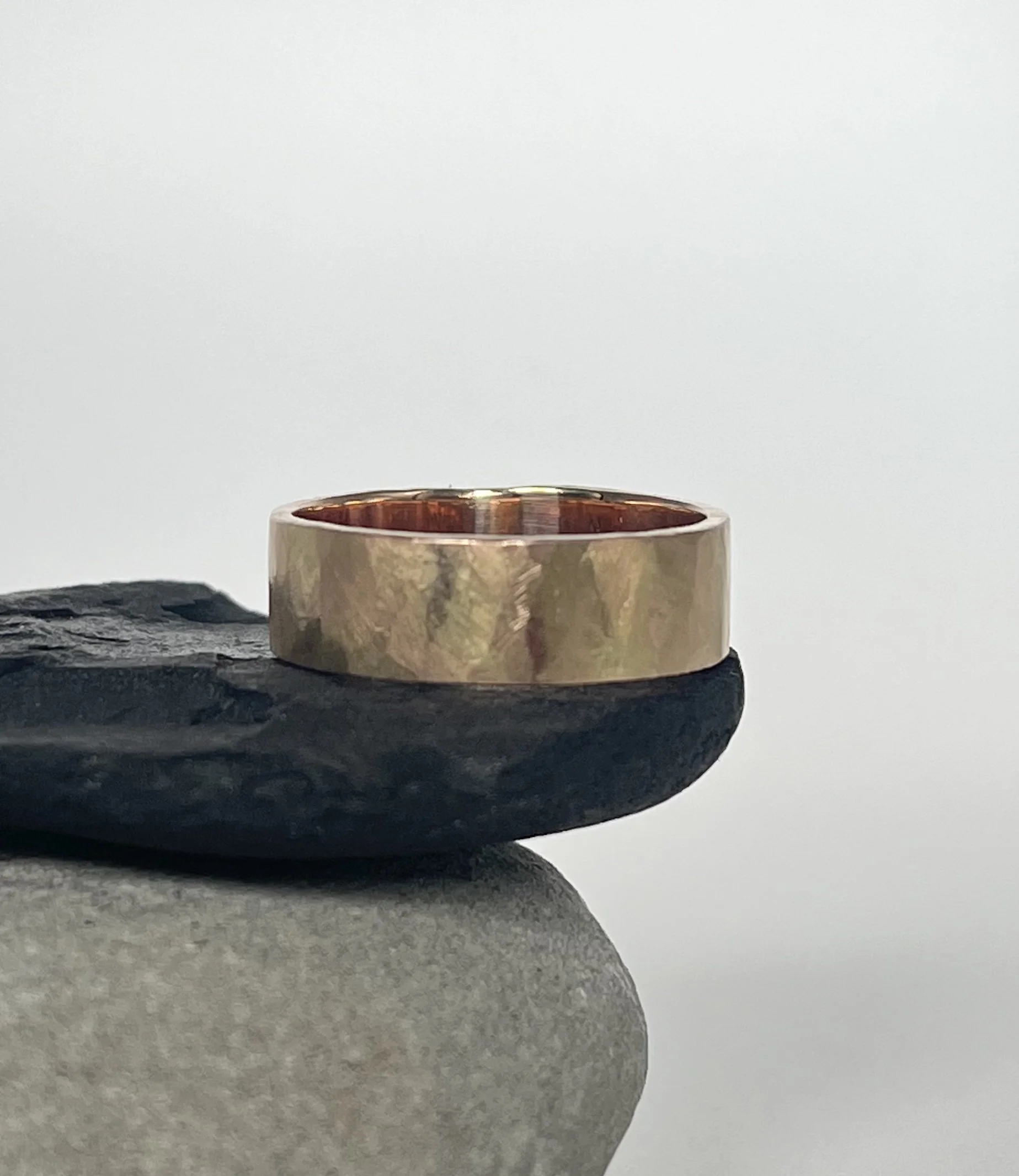 gold ring band wedding lafinery