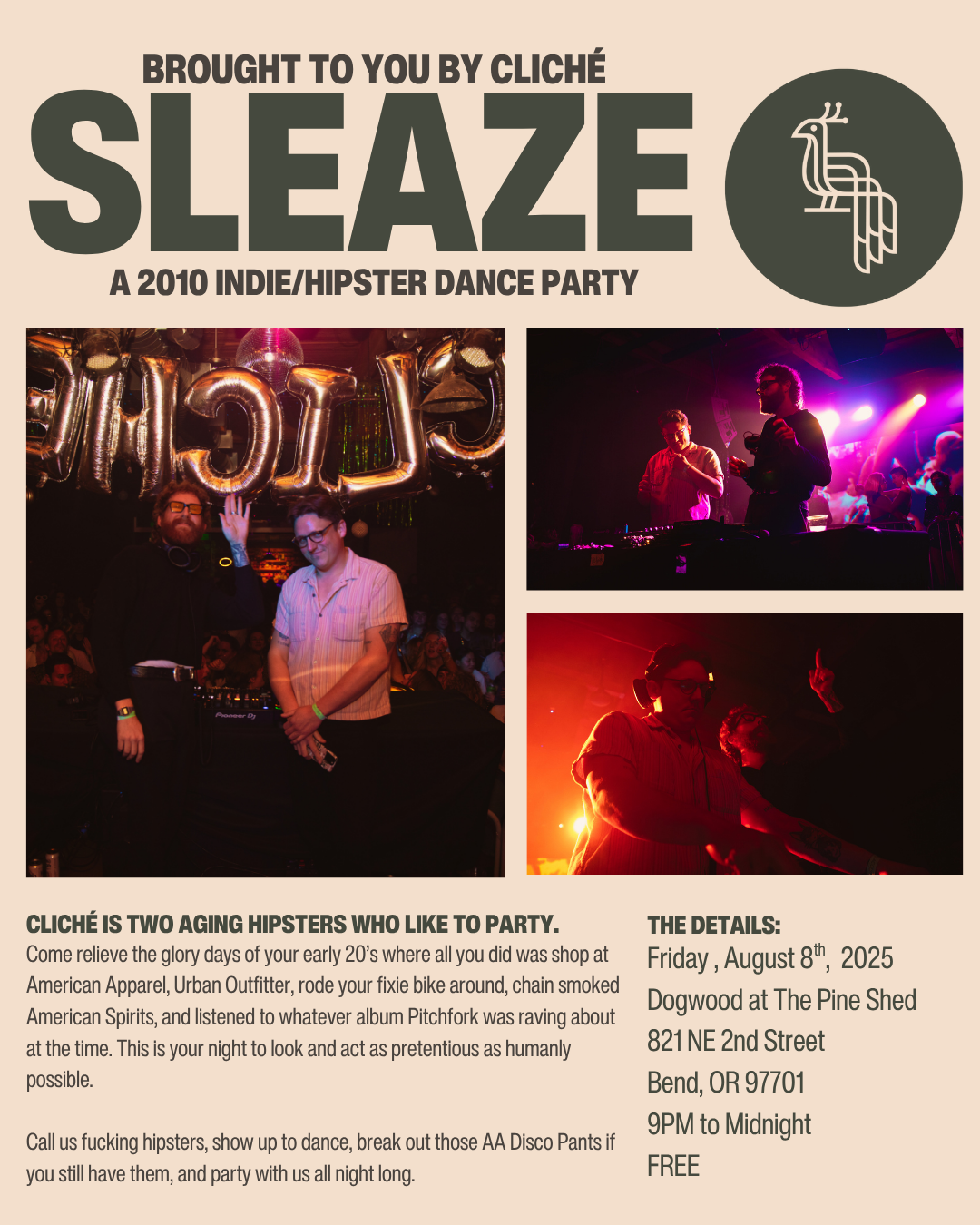 SLEAZE: A 2010'S INDIE/HIPSTER DANCE PARTY