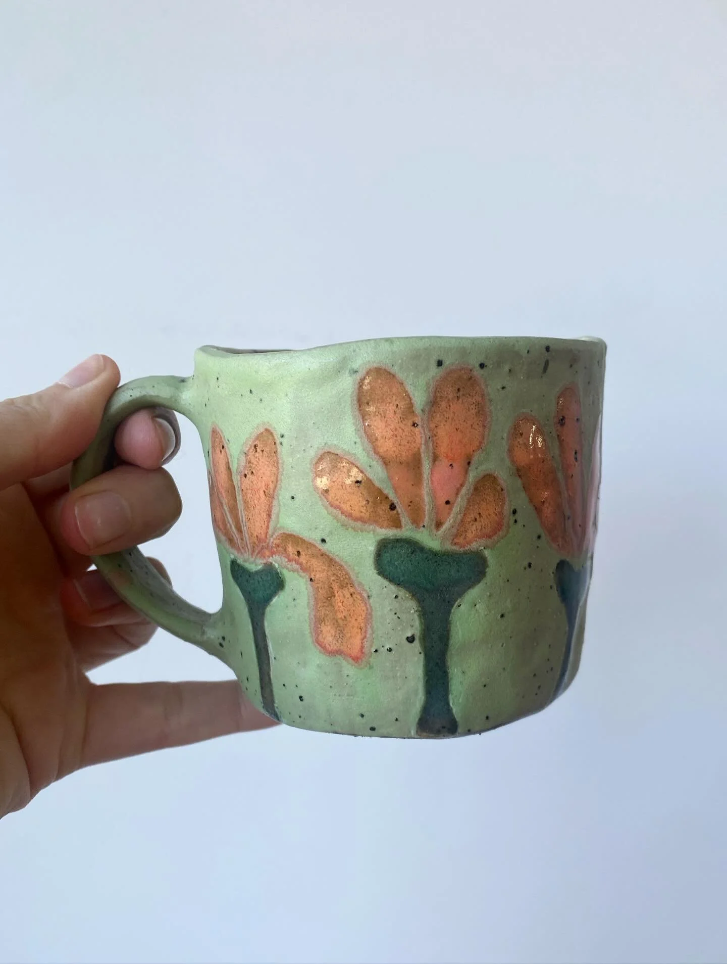 Playing around to find the best glaze combos for this design. Let me know whatcha think!!