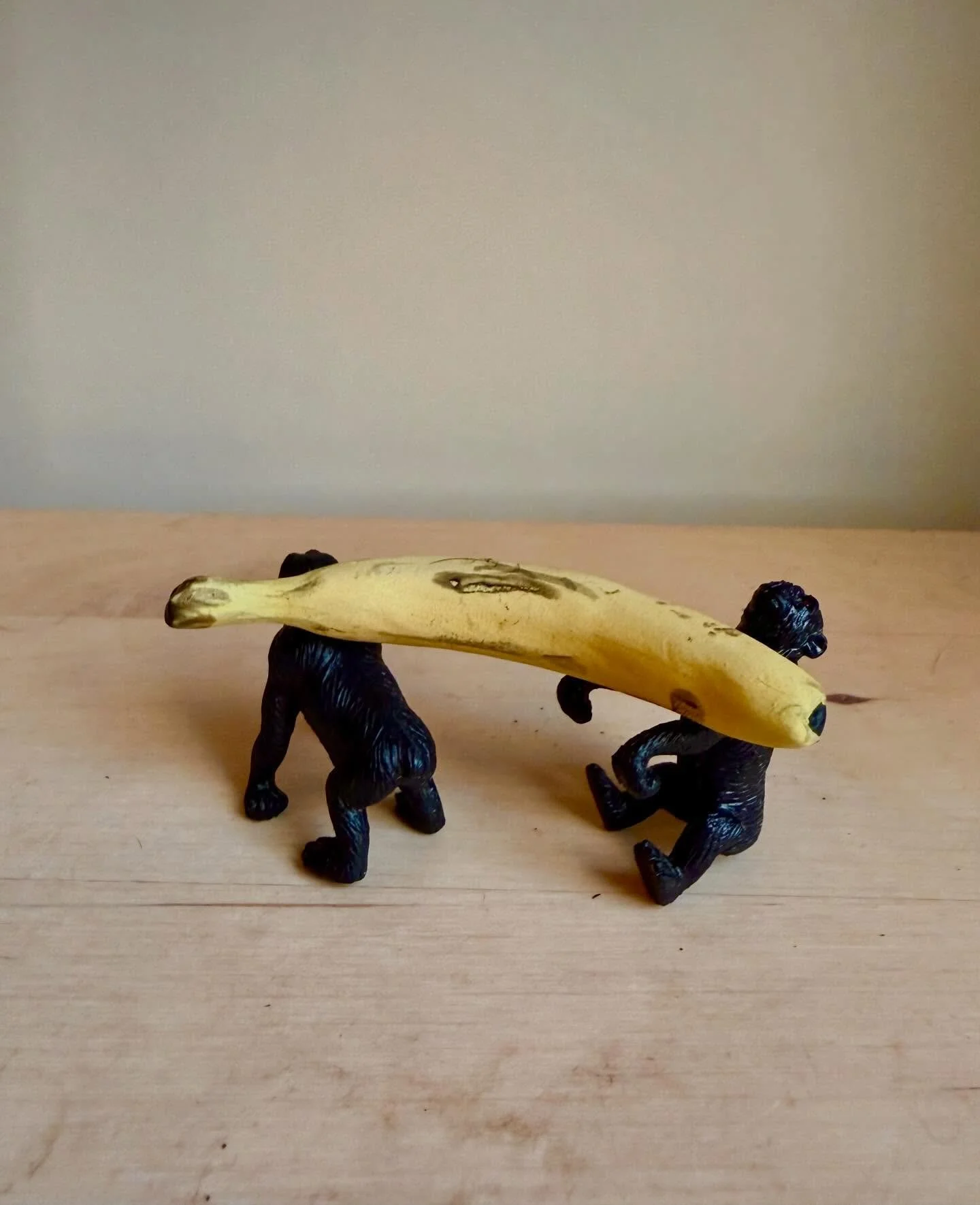 happy solstice here&rsquo;s a ceramic banana and some gorillas