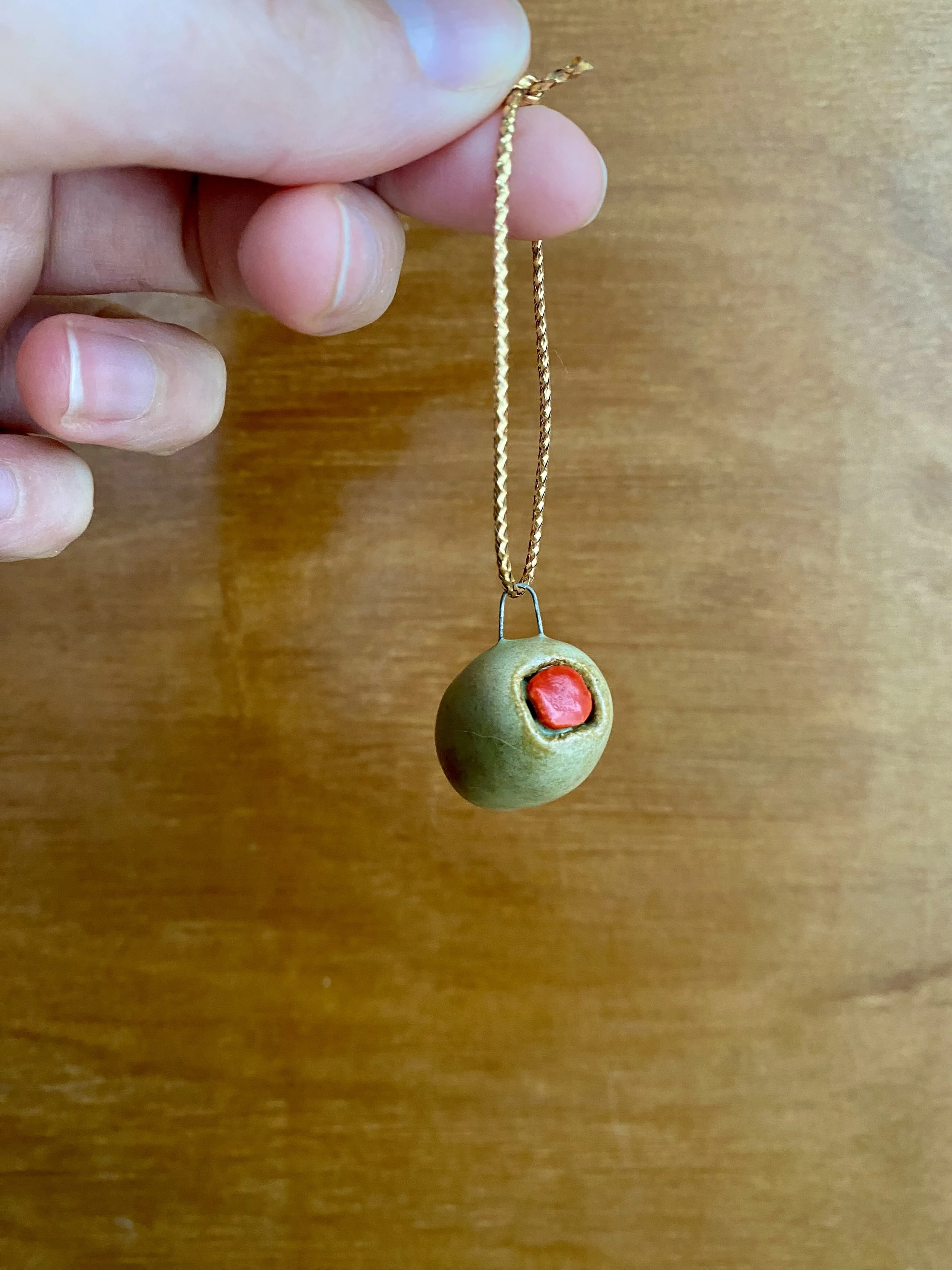 Green Olive Ornament