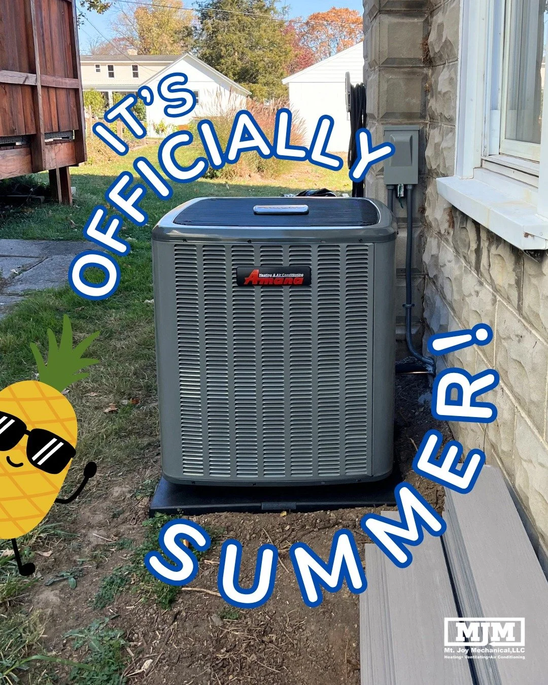 It&rsquo;s officially SUMMER!😎☀ Here&rsquo;s to summer activities and cold air when it&rsquo;s time to come inside.

If your AC is:
☀Having trouble keeping up with the temps
☀Making weird noises
☀Cycling on and off frequently

... It may be time for