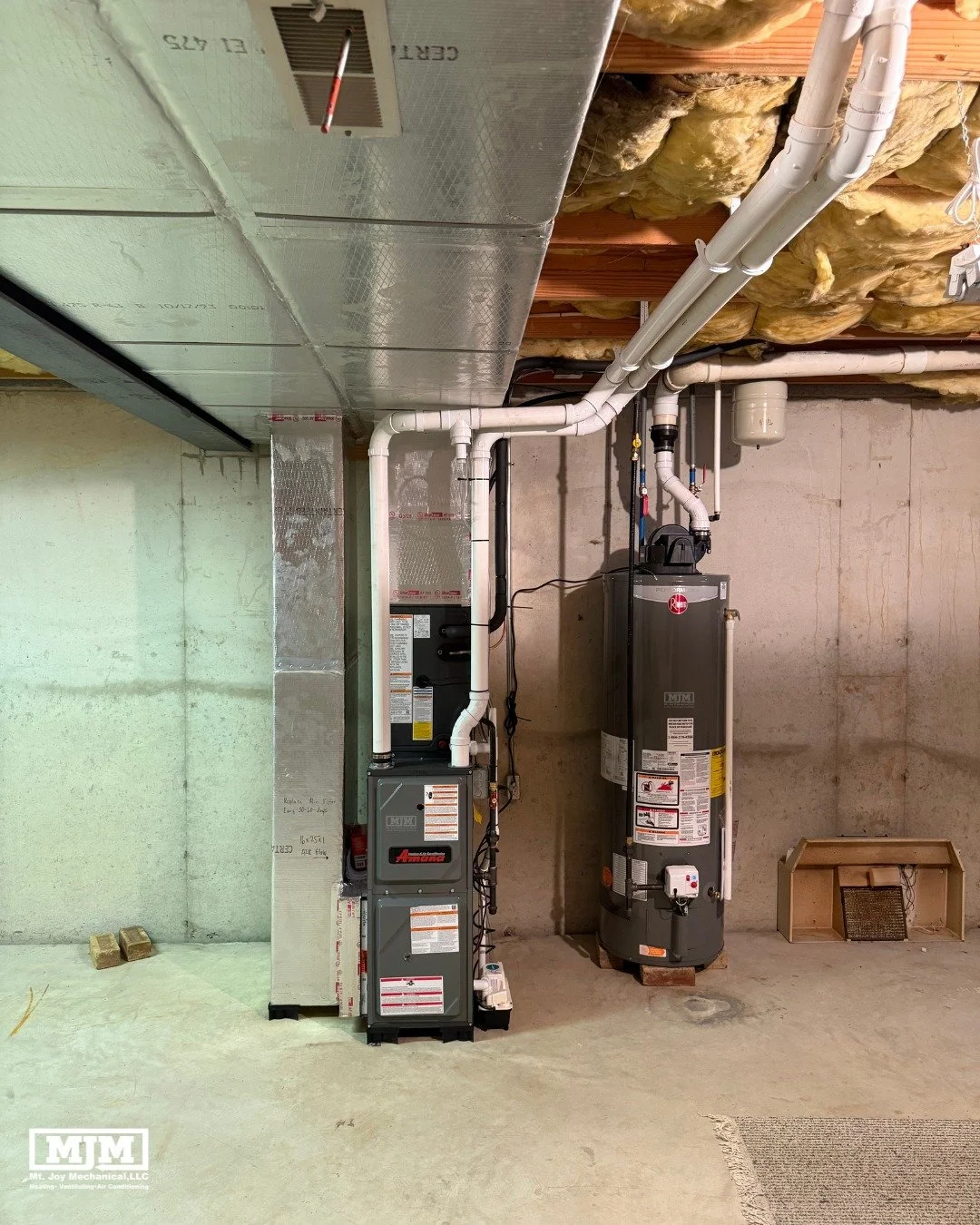 Quality workmanship starts behind the scenes. From neatly fabricated ductwork to properly installed venting and drain lines, every component of this new HVAC system was installed with long-term performance and reliability in mind. It's the details yo