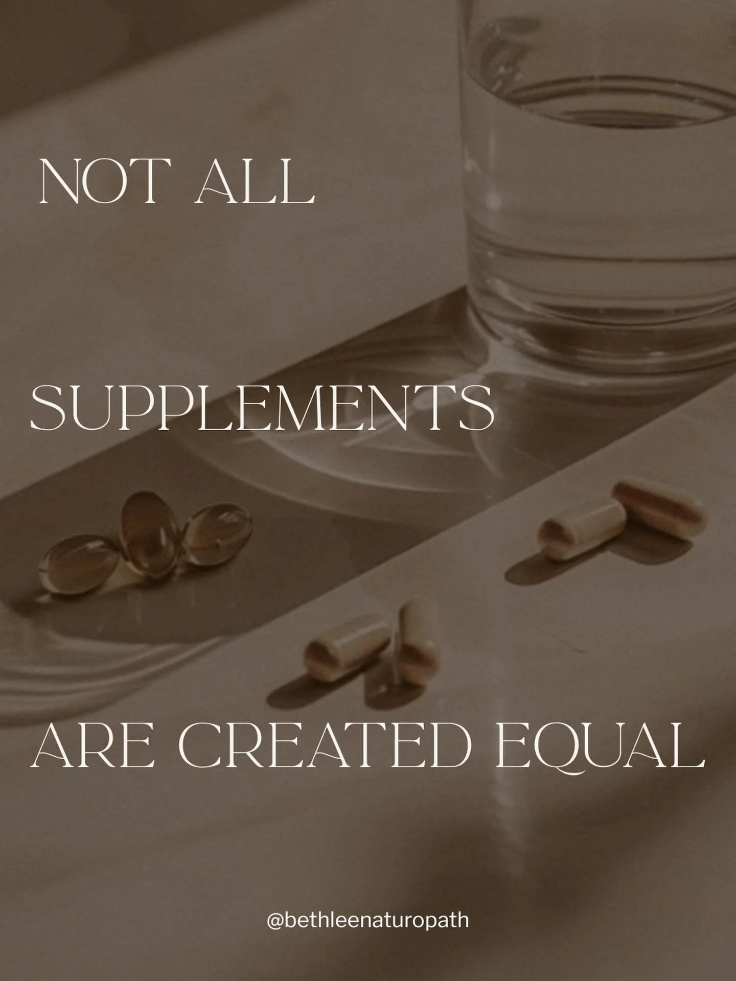 Not all supplements are created equal.

You can buy supplements anywhere now. 
Amazon, chemist shelves and via influencer links.

But here&rsquo;s the truth most people don&rsquo;t realise:

A lot of over-the-counter supplements are under-dosed, poor