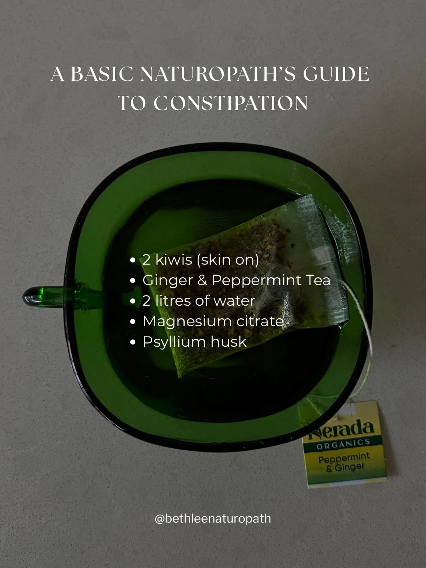 Sometimes simple is best. 

I realise in hindsight i probably should wrote this as &lsquo;A naturopaths basic guide&rsquo; but one thing I love in this AI world is mistakes are kinda cool now. 

**Steer clear of psyllium if you have a history or susp